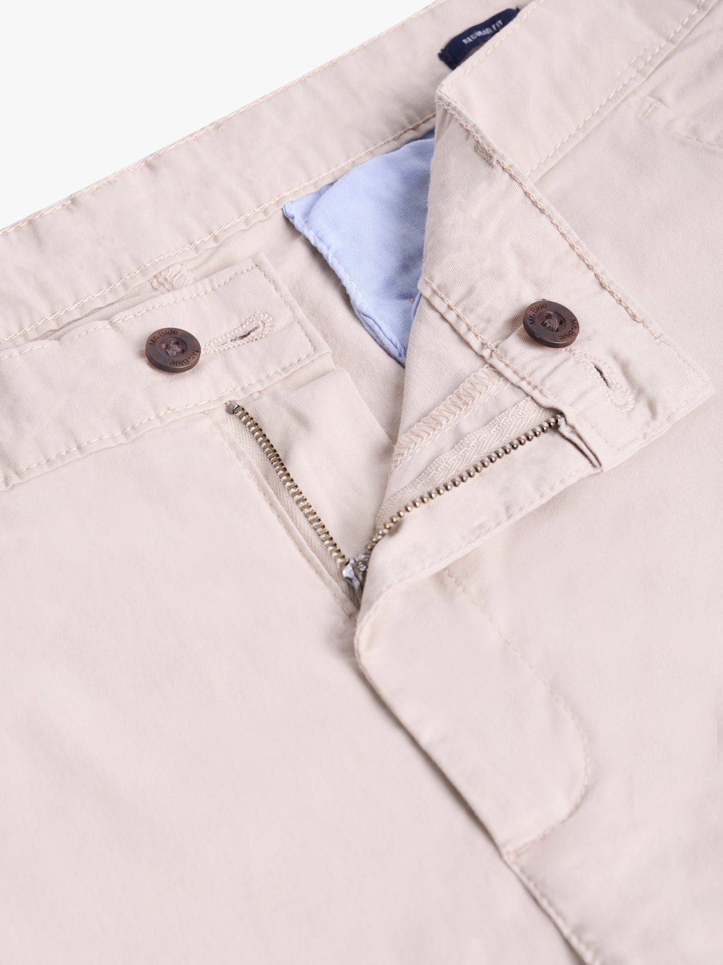 BERMUDA ALGODÃO BEGES REGULAR FIT MR. BLUE