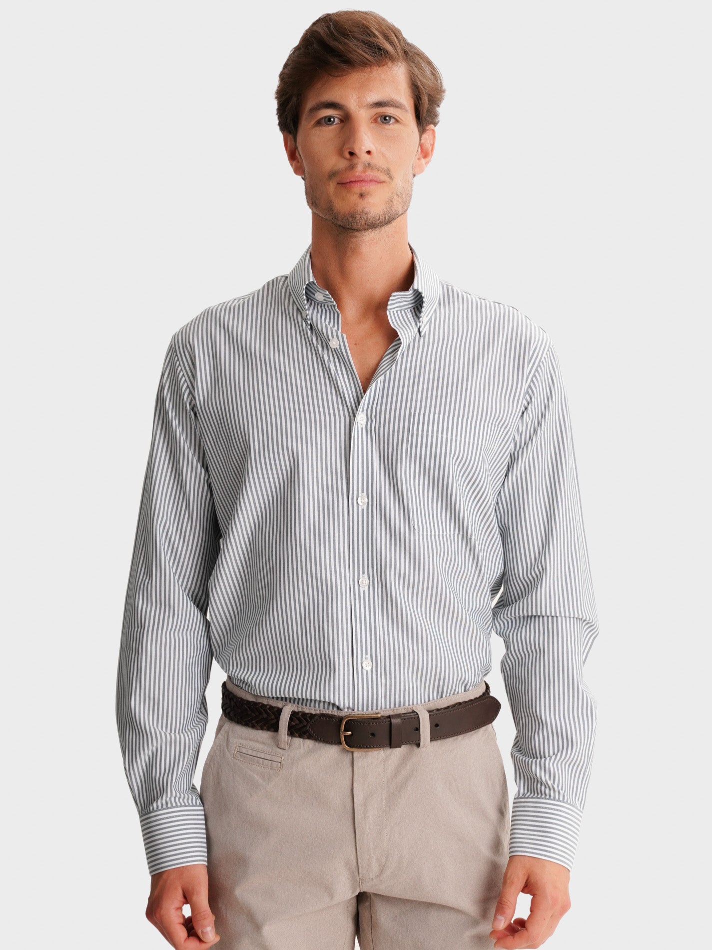 CAMISA VERDE REGULAR FIT MR. BLUE