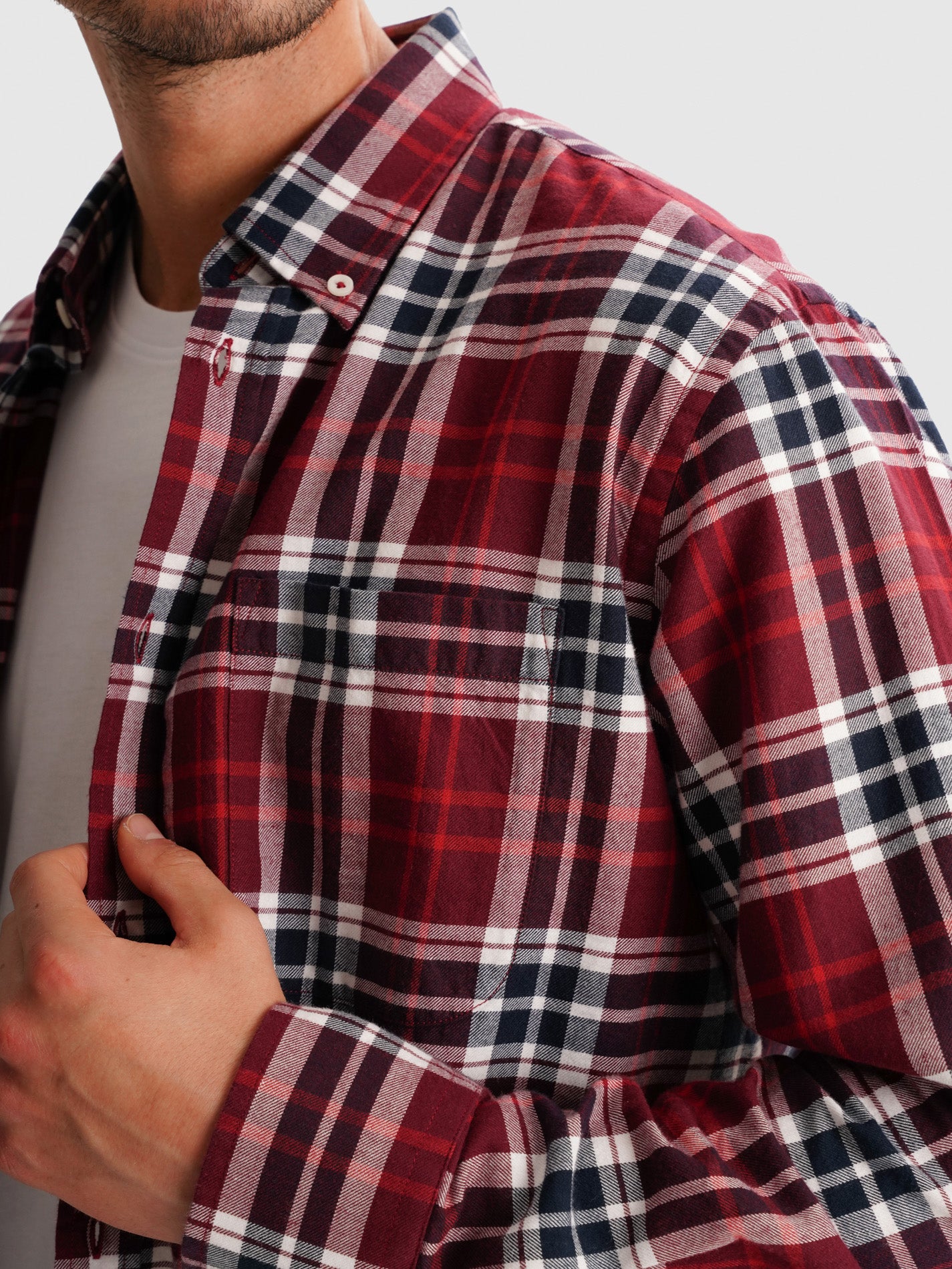 CAMISA FLANELA VERMELHA REGULAR FIT MR. BLUE