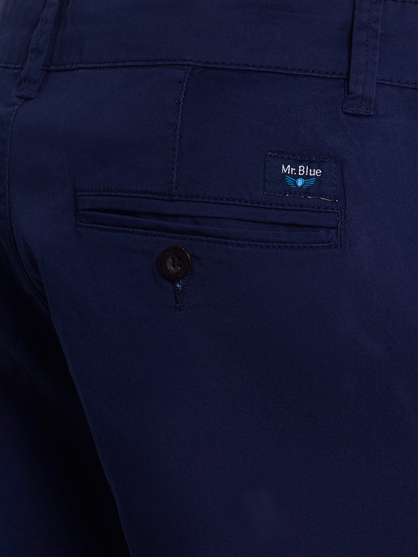 CALÇAS TWILL AZUIS REGULAR FIT MR. BLUE