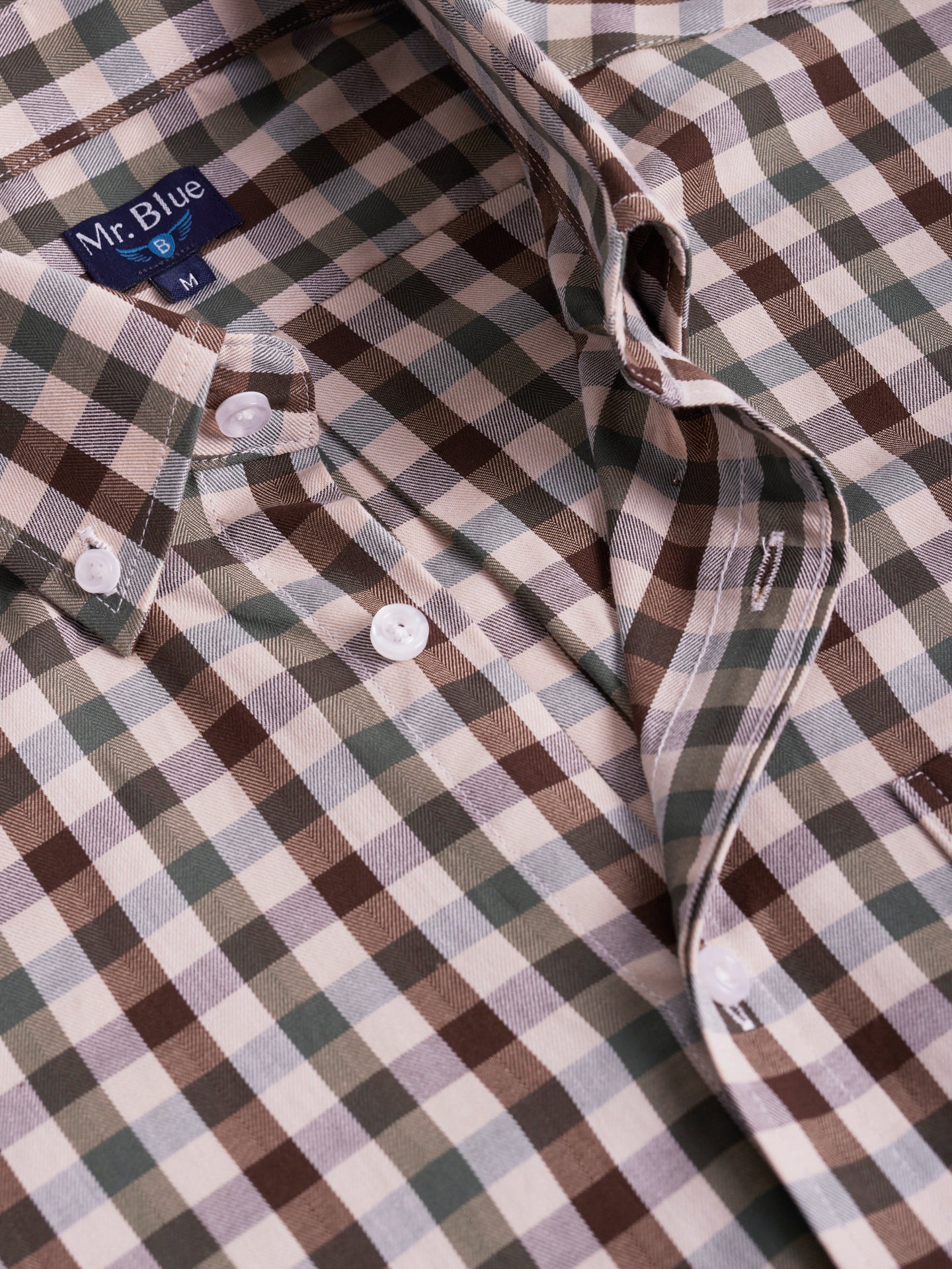 CAMISA VERDE REGULAR FIT MR. BLUE