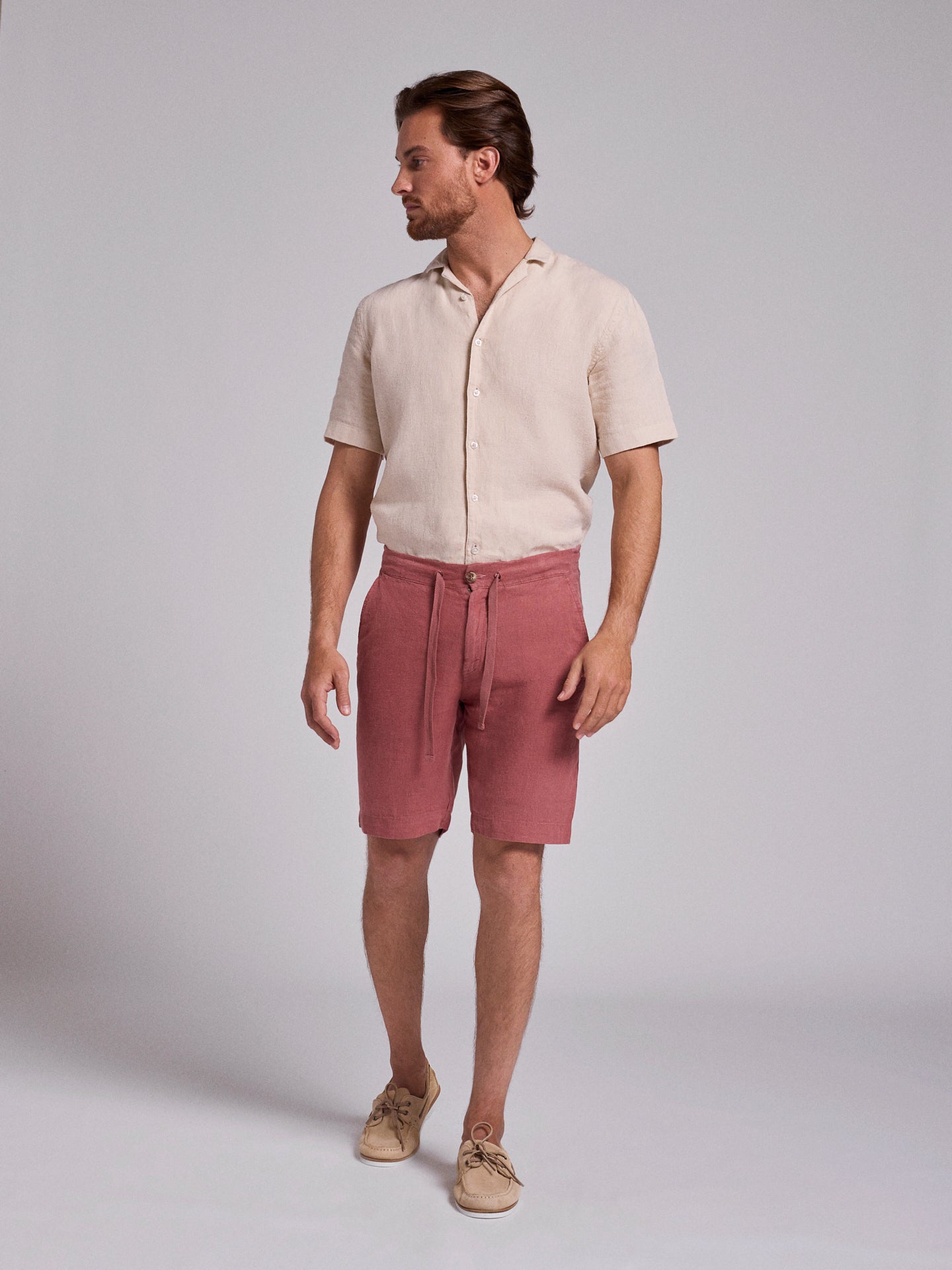 BERMUDA LINHO ROSAS REGULAR FIT MARK BELLUCCI