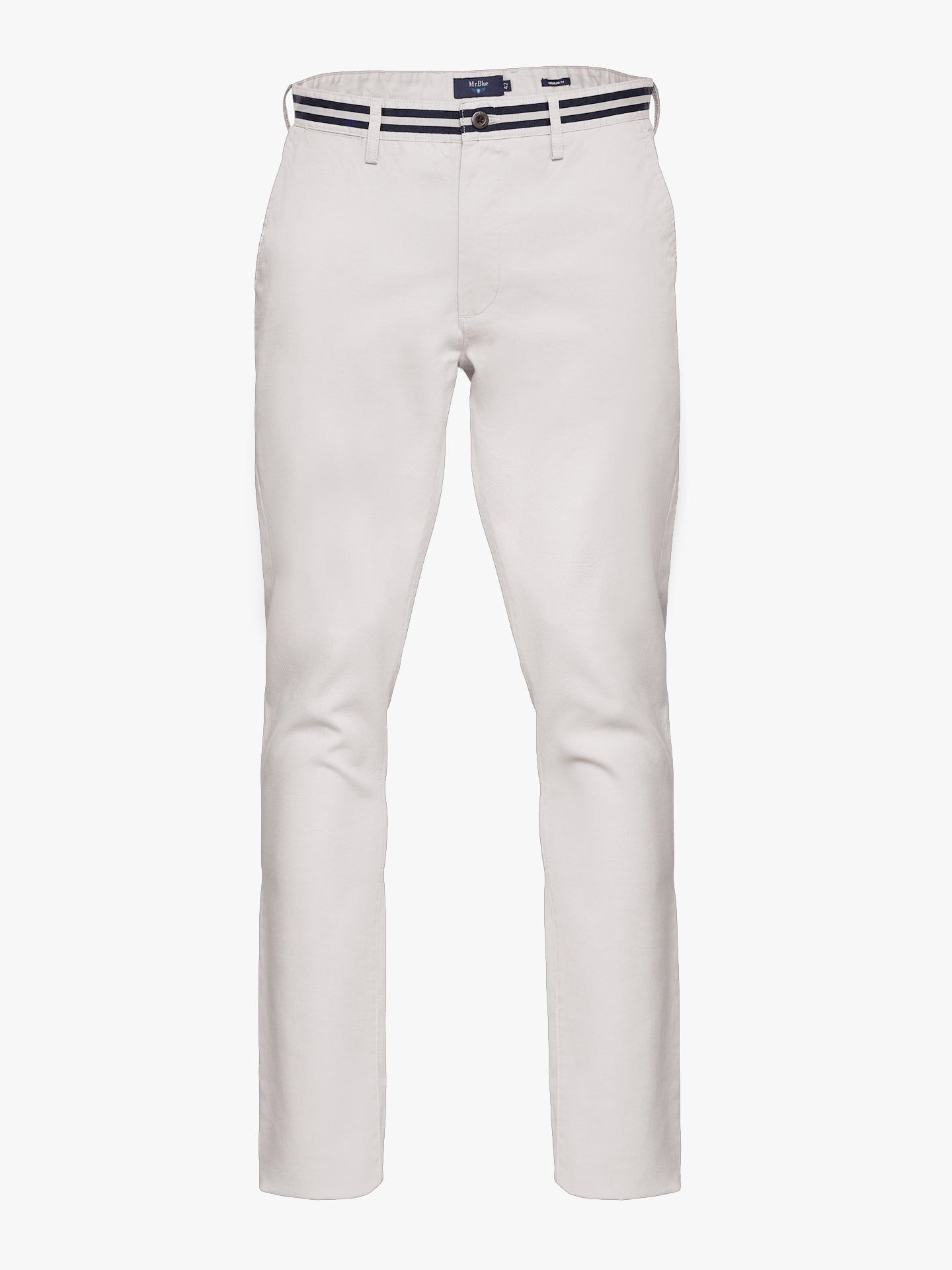 Calças Chinos Regular Fit Twill Cinzentas Mr. Blue