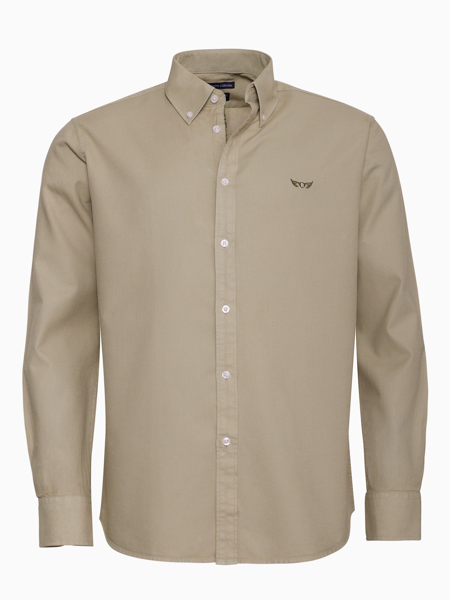 CAMISA BEGE TAILORED FIT MR. BLUE