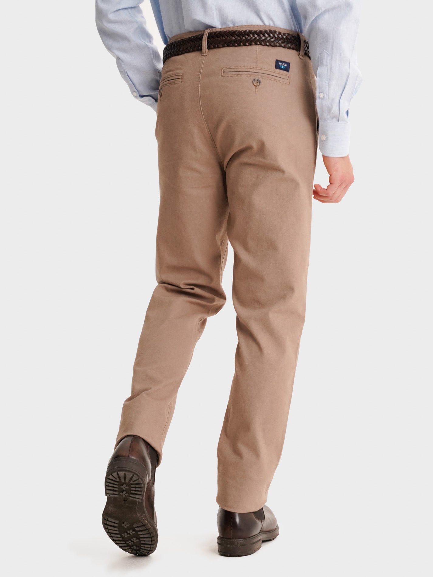 CALÇAS ESTRUTURADA BEGES SLIM FIT MR. BLUE