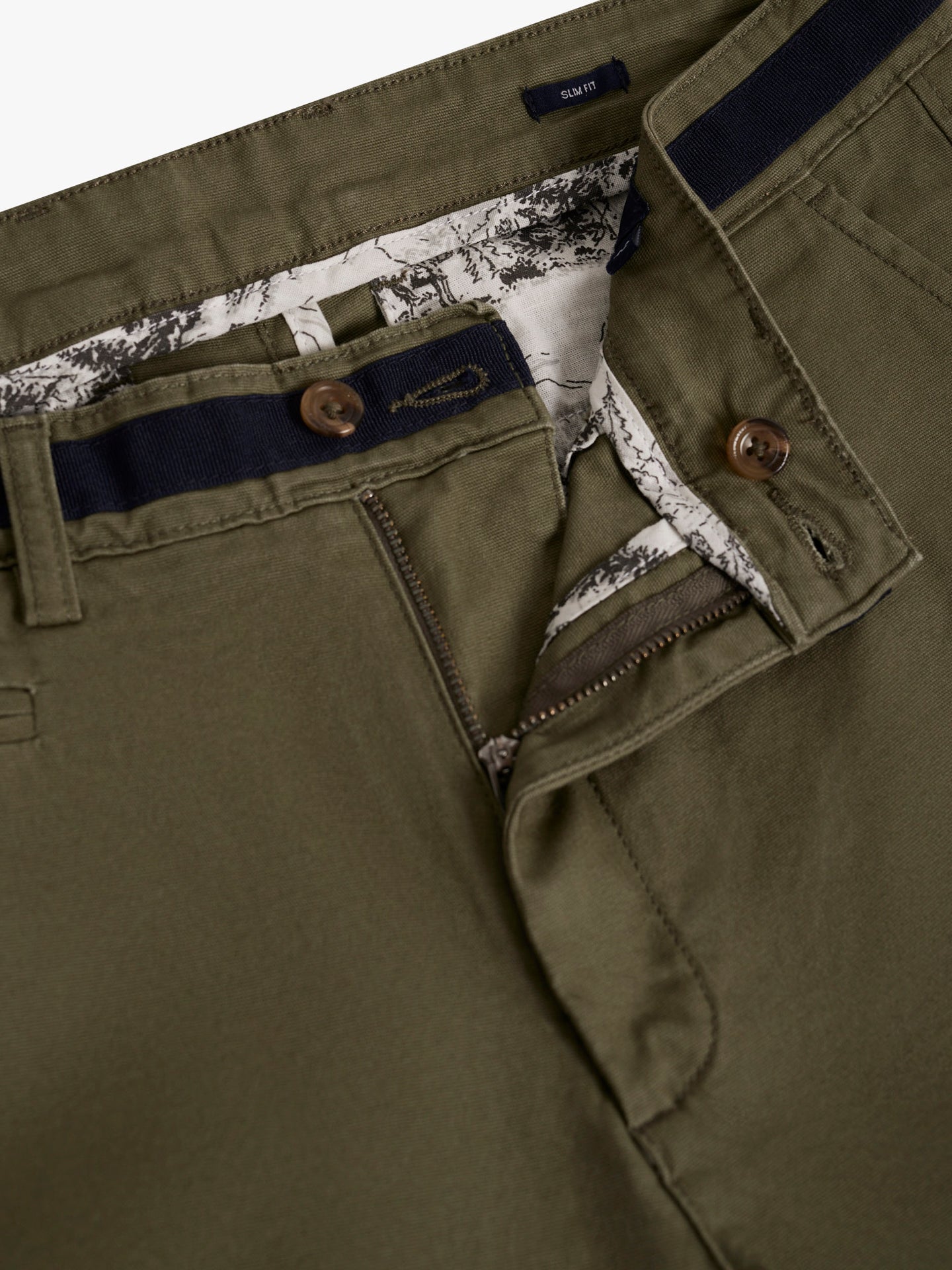 CALÇAS ESTRUTURADA VERDES SLIM FIT MR. BLUE