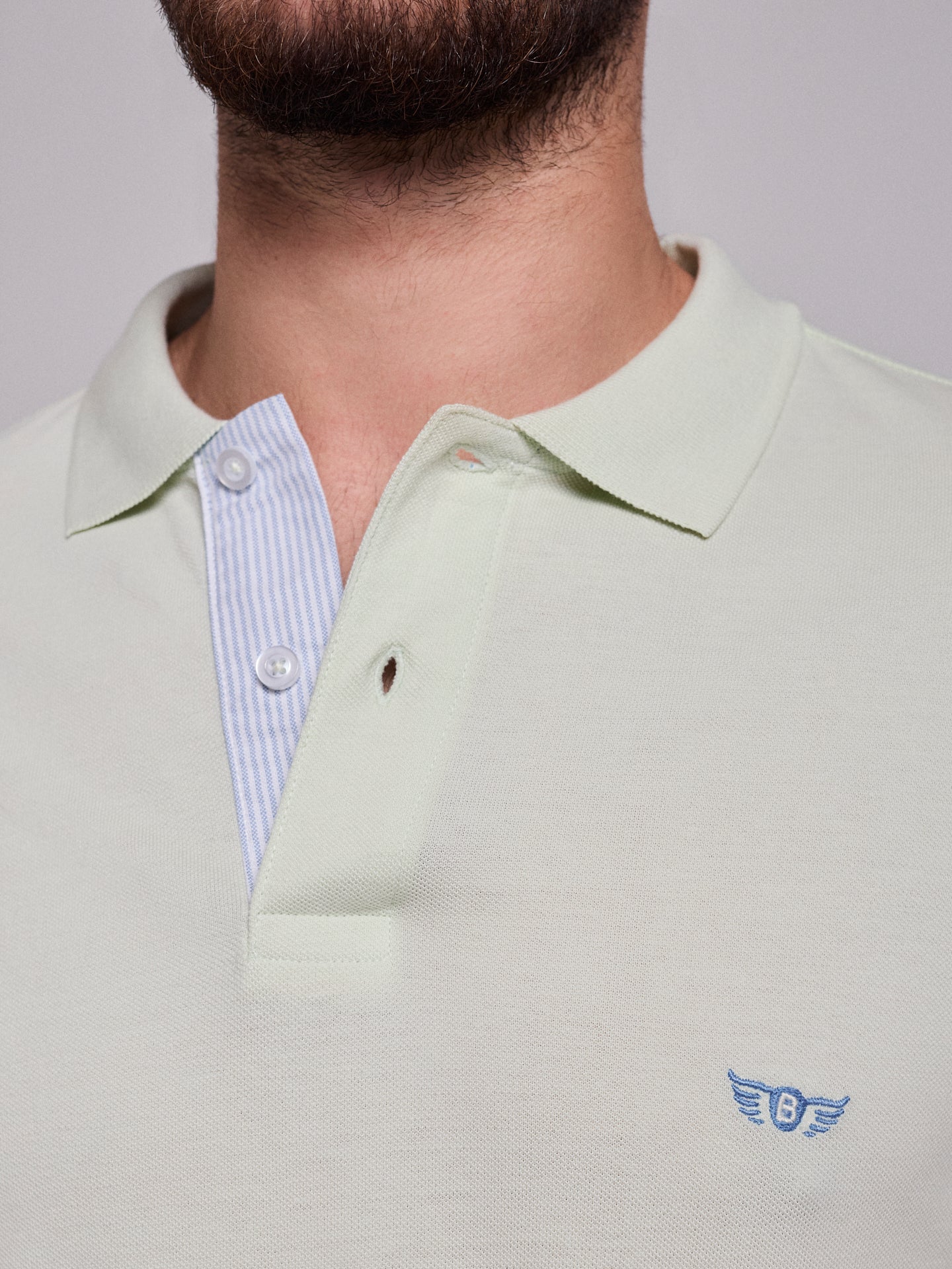 Polo Verde Manga Curta Regular Fit Mr. Blue