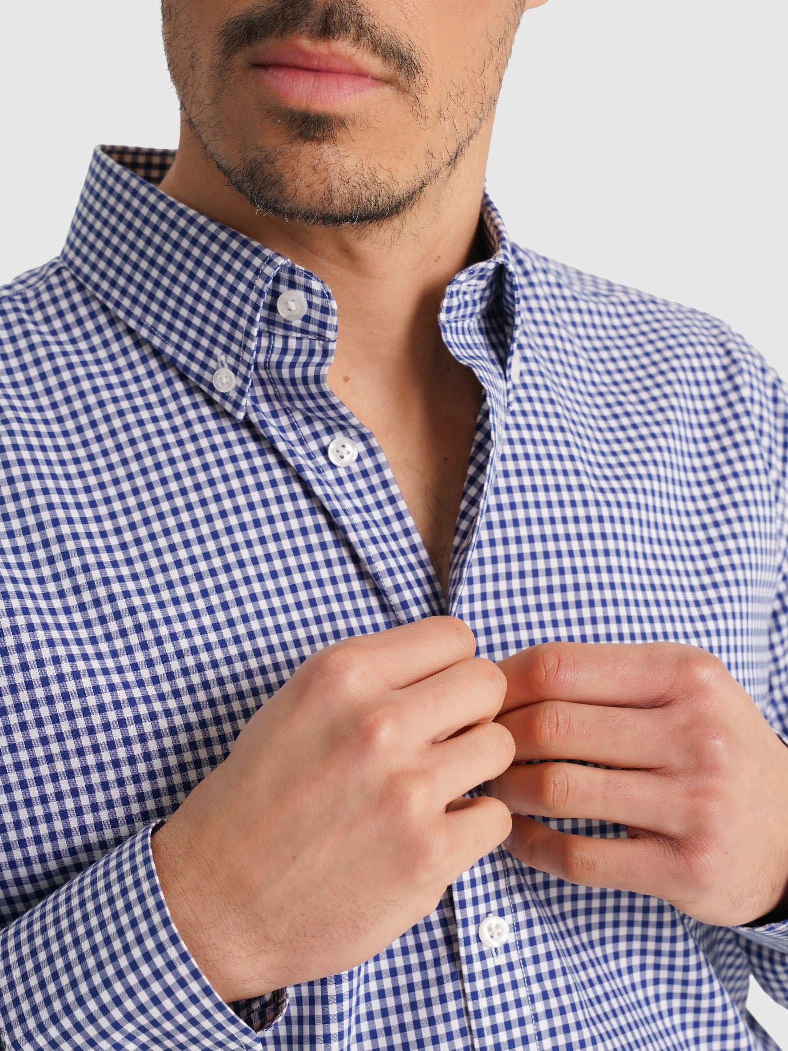 CAMISA AZUL MANGA COMPRIDA REGULAR FIT MR. BLUE