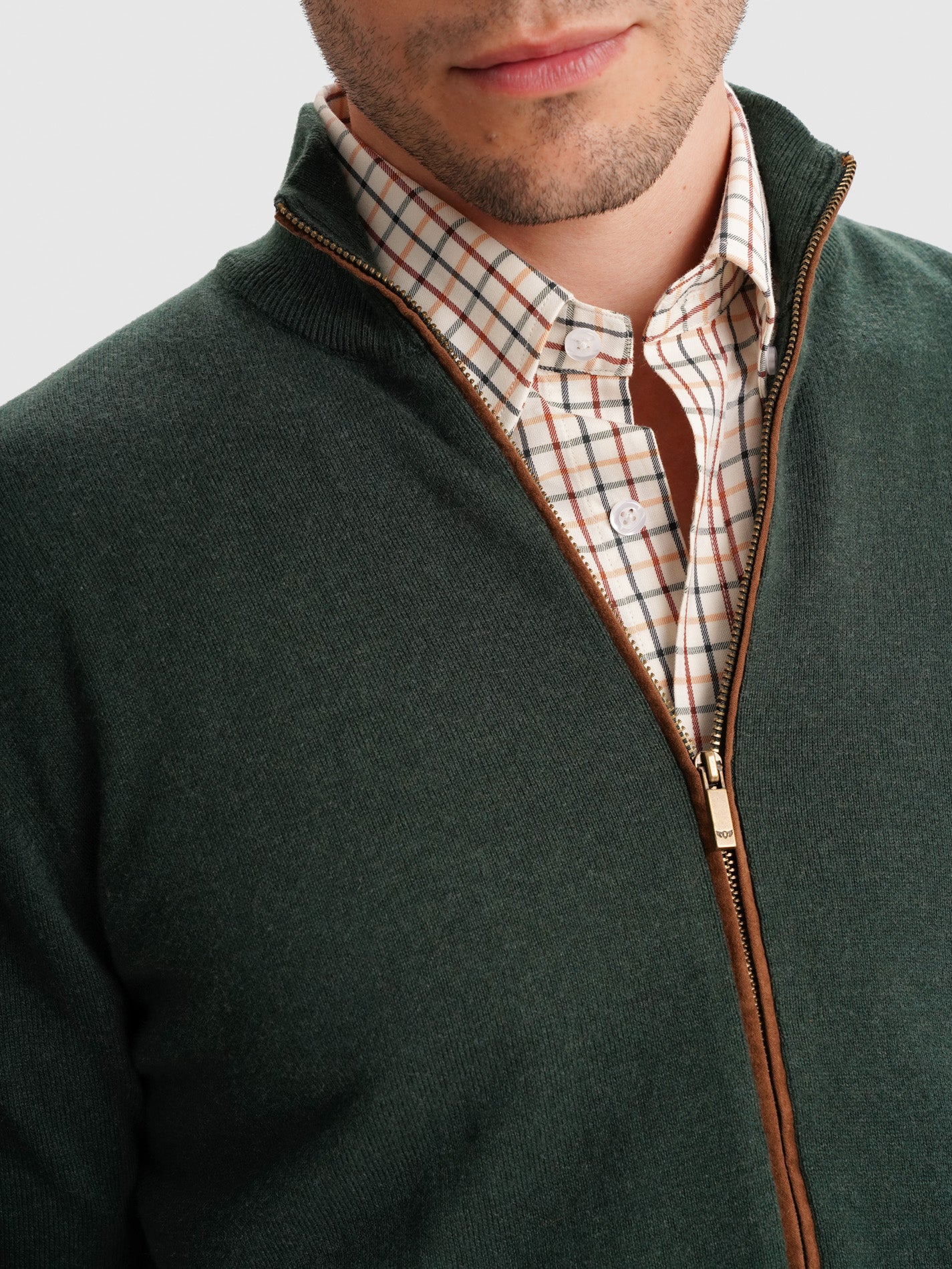 PULLOVER FINO VERDE REGULAR FIT MR. BLUE