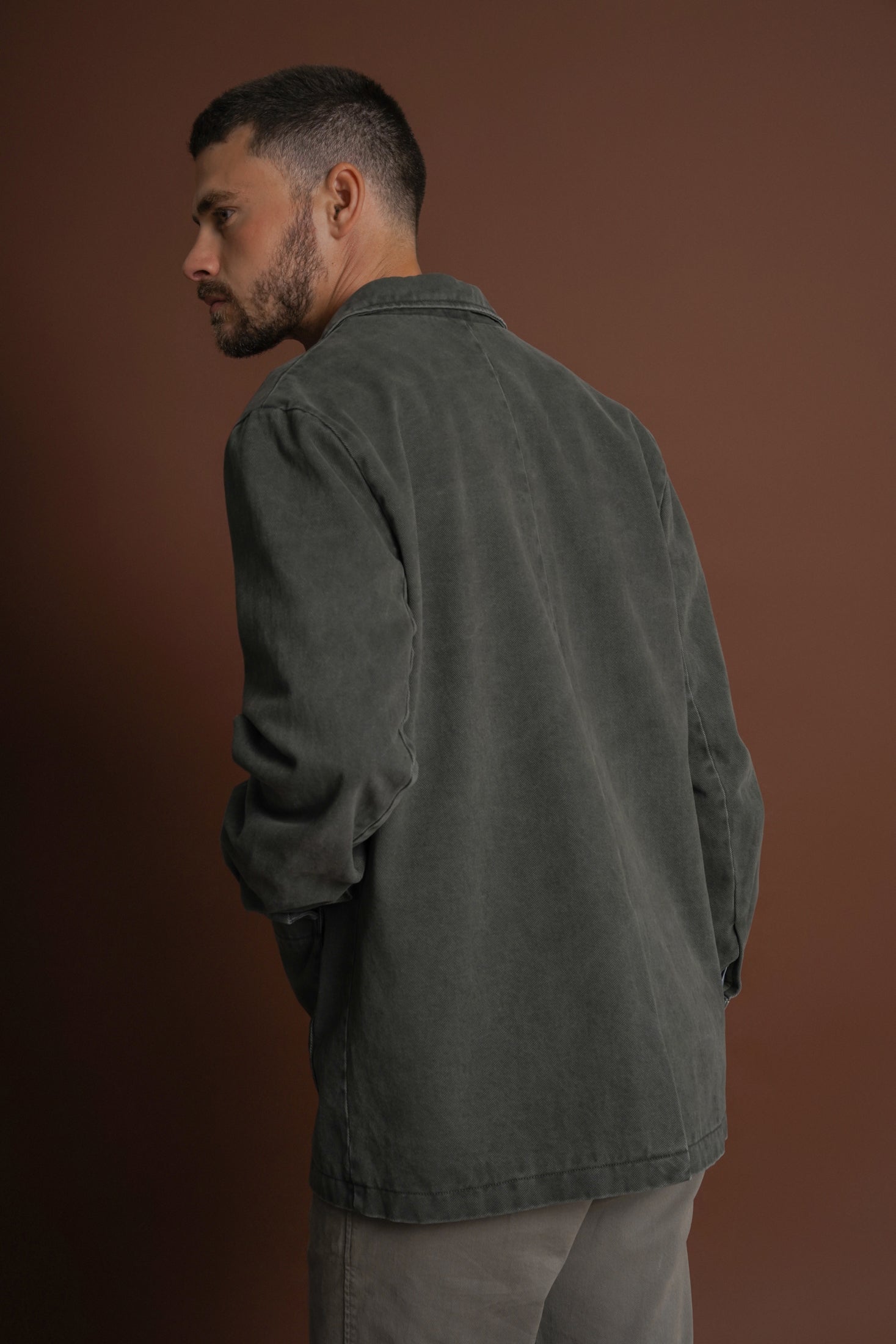 BLUSÃO ALGODÃO REGULAR FIT VERDE LISO MARK BELLUCCI