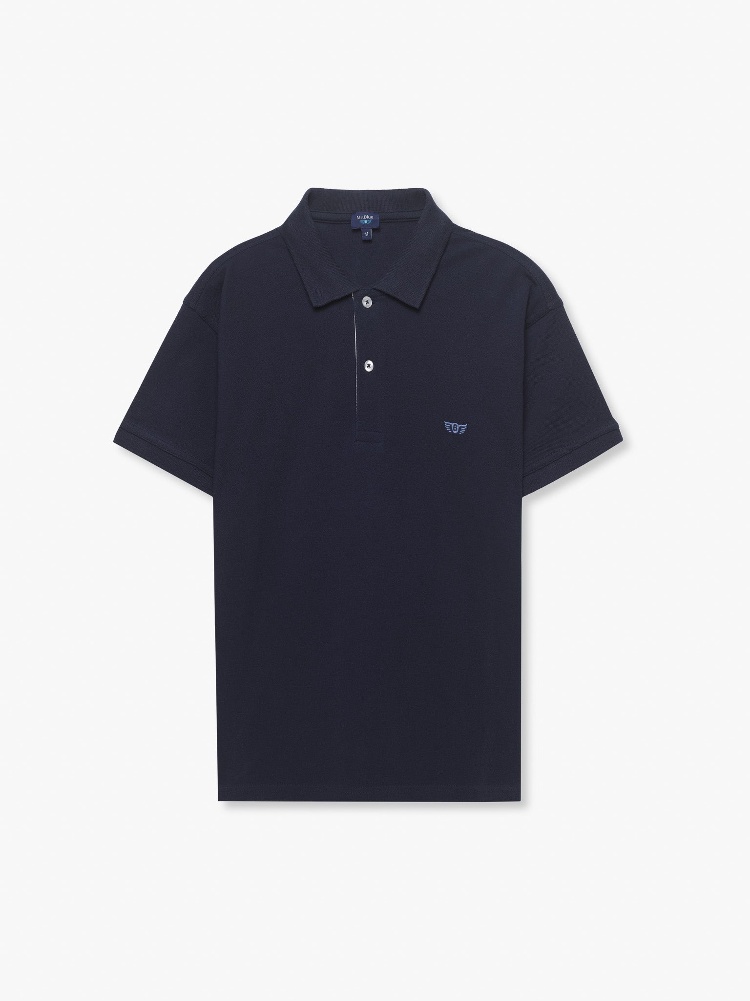 BLUE PIQUET POLO SHORT SLEEVE REGULAR FIT MR. BLUE