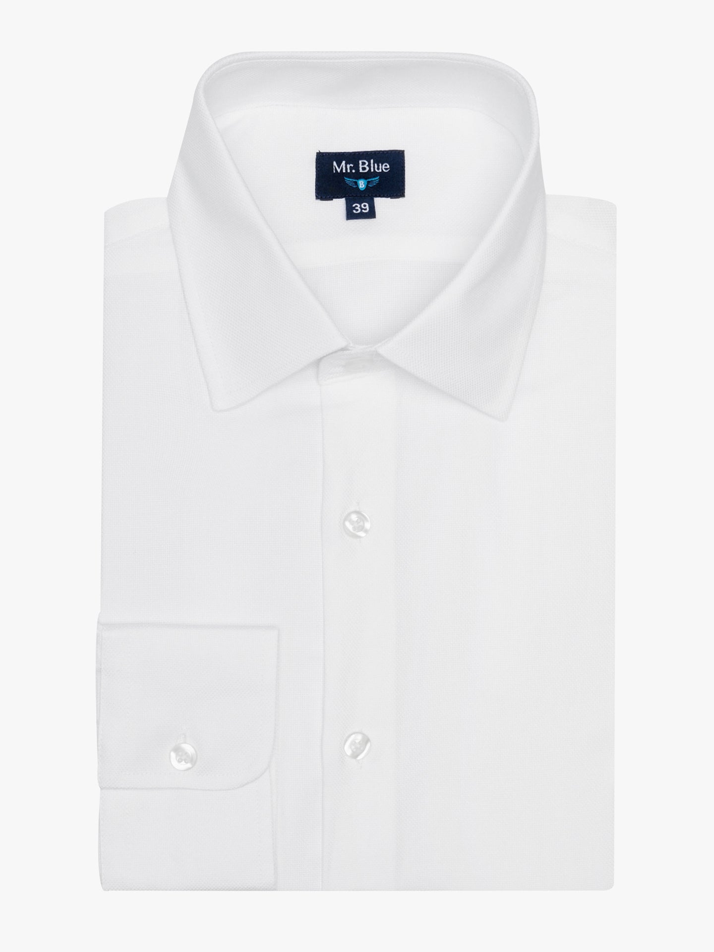 CAMISA BRANCA CLASSIC FIT MR. BLUE