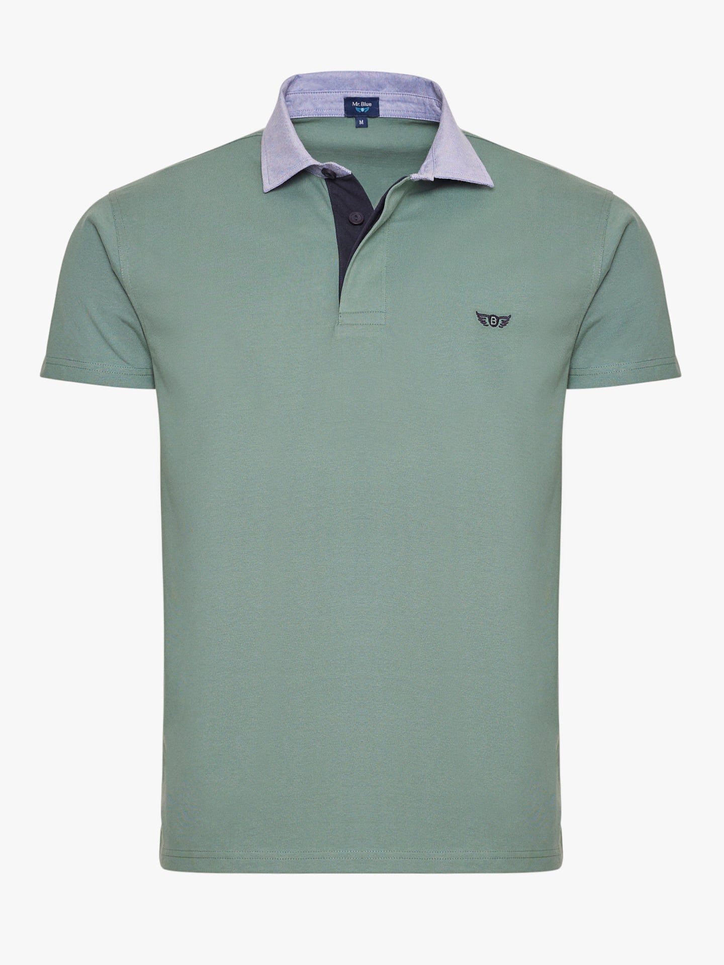 Rugbie Regular Fit Liso Verde Mr. Blue