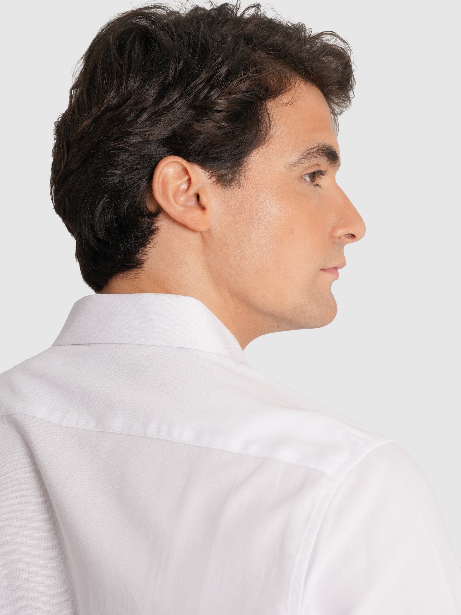 CAMISA OXFORD BLANCA MANGA LARGA SLIM FIT MR. AZUL