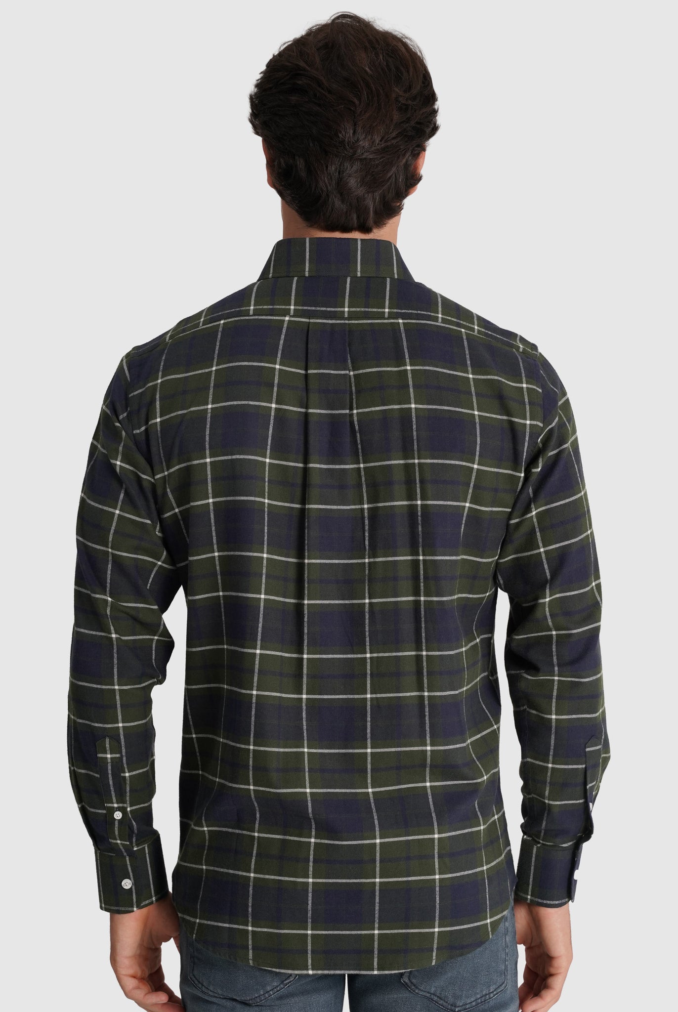 Camisa Flanela Azul Manga Comprida Regular Fit Mr. Blue