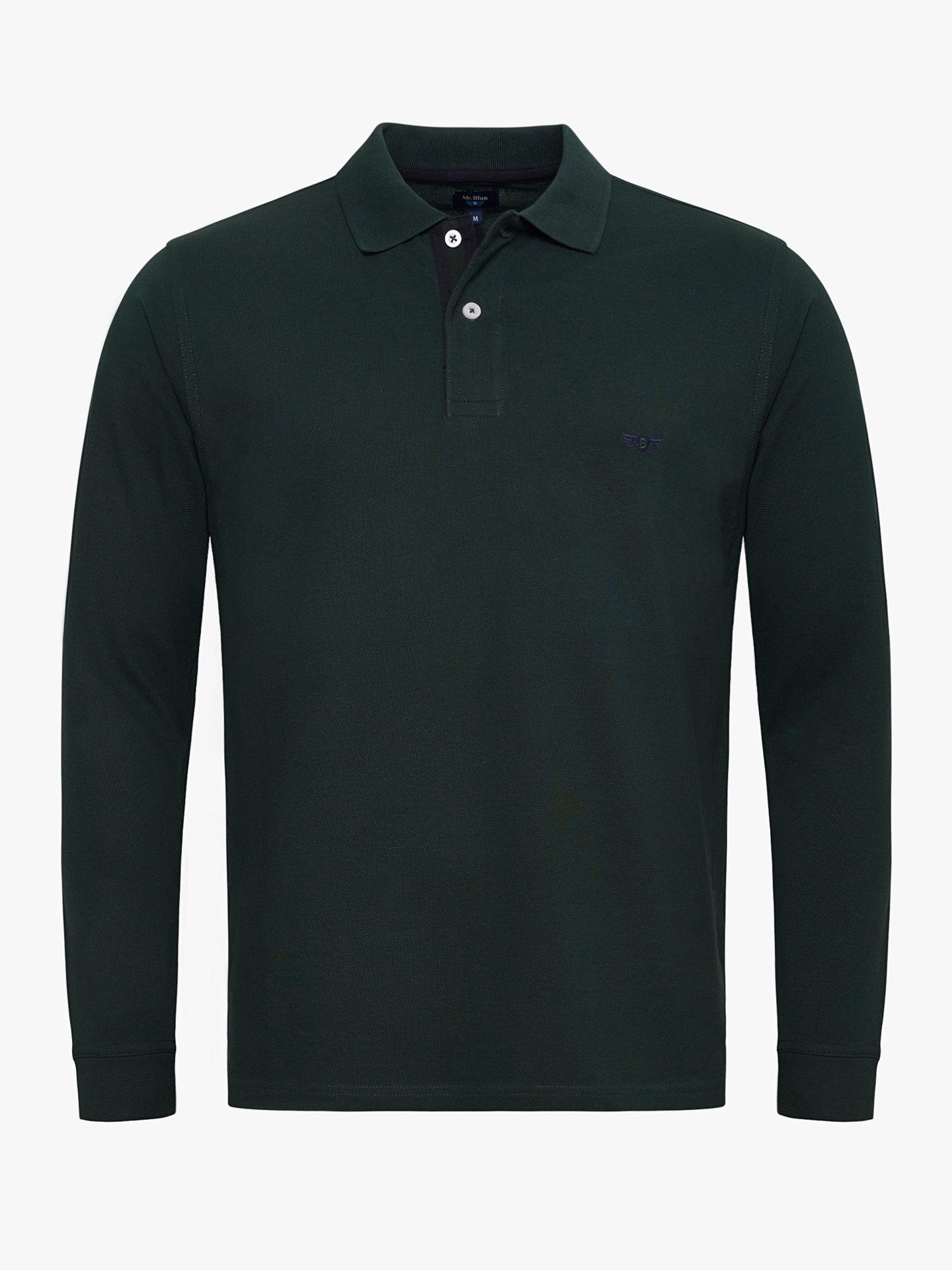 POLO VERDE MANGA COMPRIDA REGULAR FIT MR. BLUE