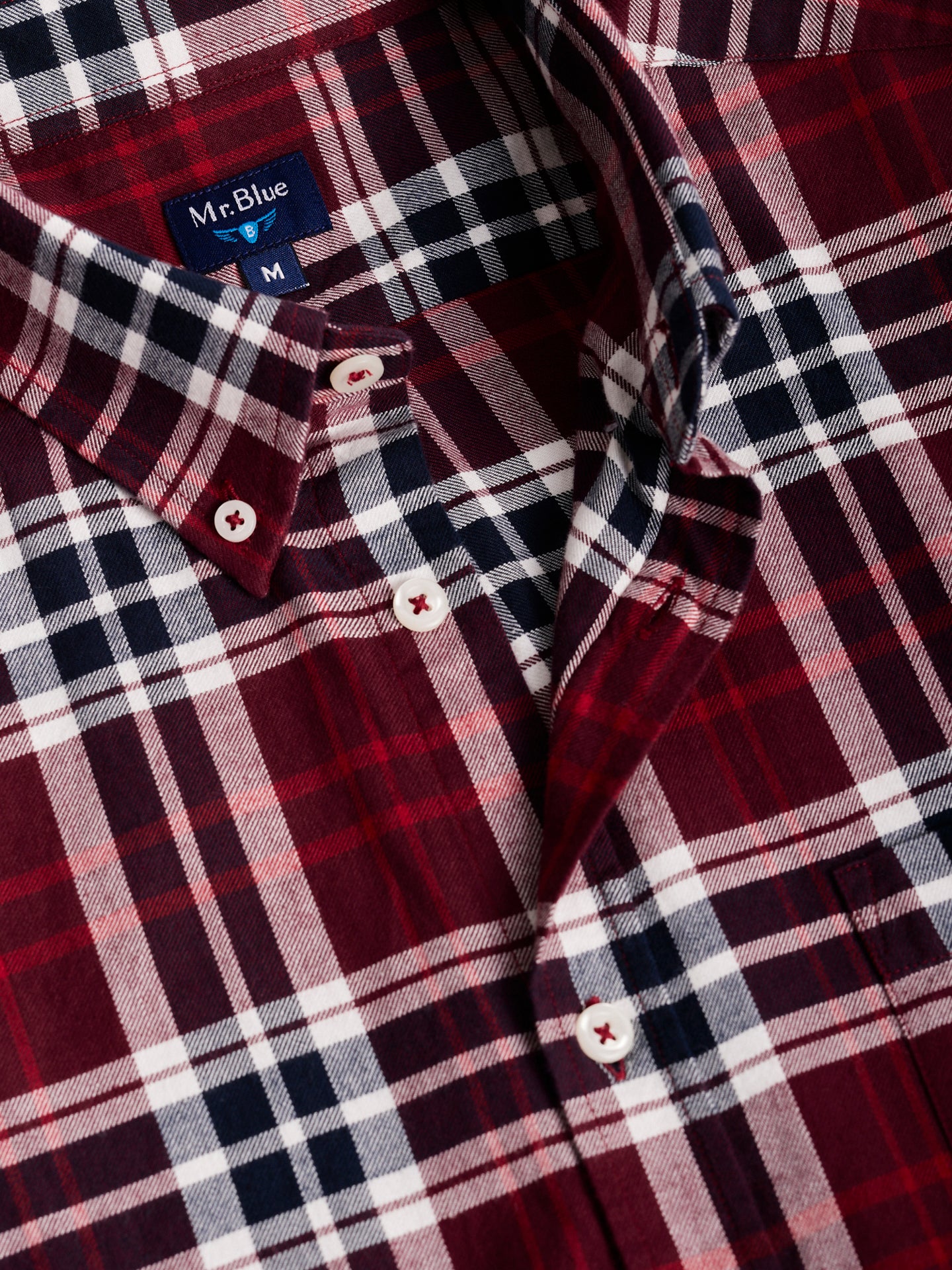CAMISA FLANELA VERMELHA REGULAR FIT MR. BLUE