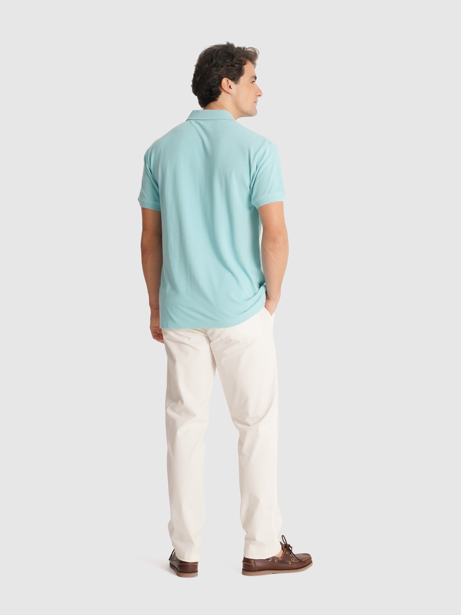 BLUE PIQUET POLO SHORT SLEEVE REGULAR FIT MR. BLUE