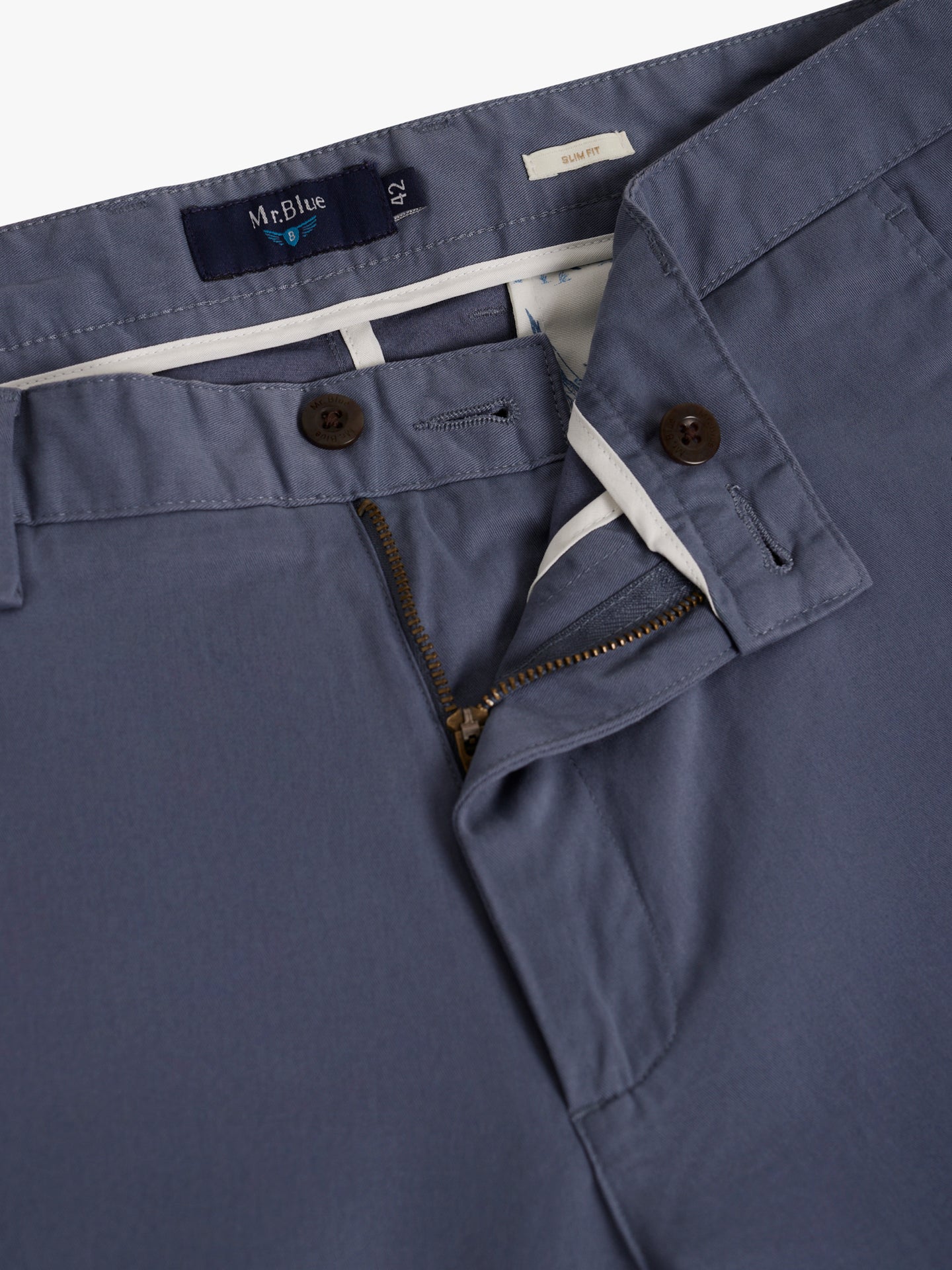 CALÇAS AZUIS SLIM FIT MR. BLUE