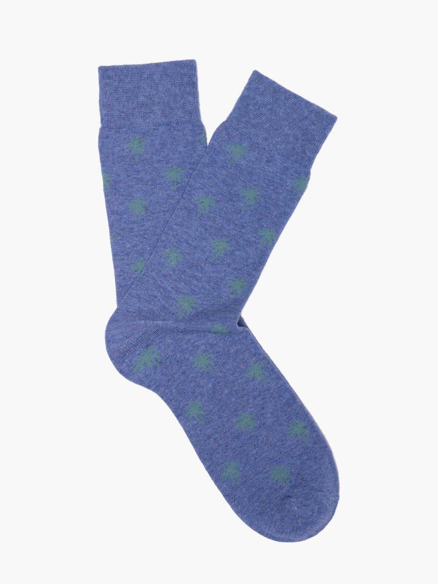 MEIAS ALGODÃO AZUIS REGULAR FIT MR. BLUE