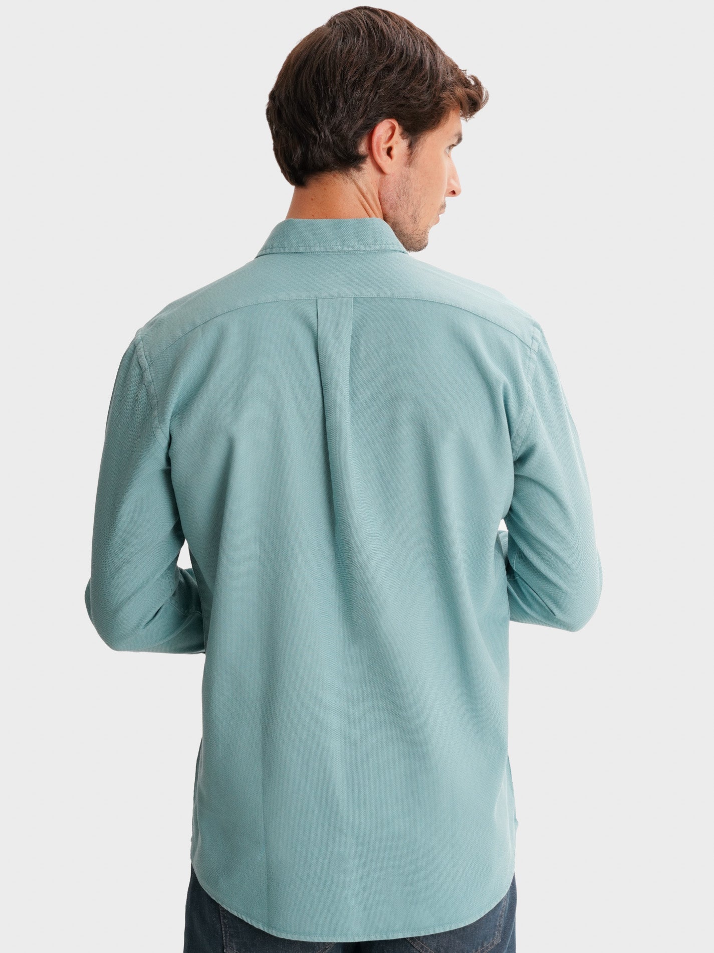 CAMISA VERDE REGULAR FIT MR. BLUE