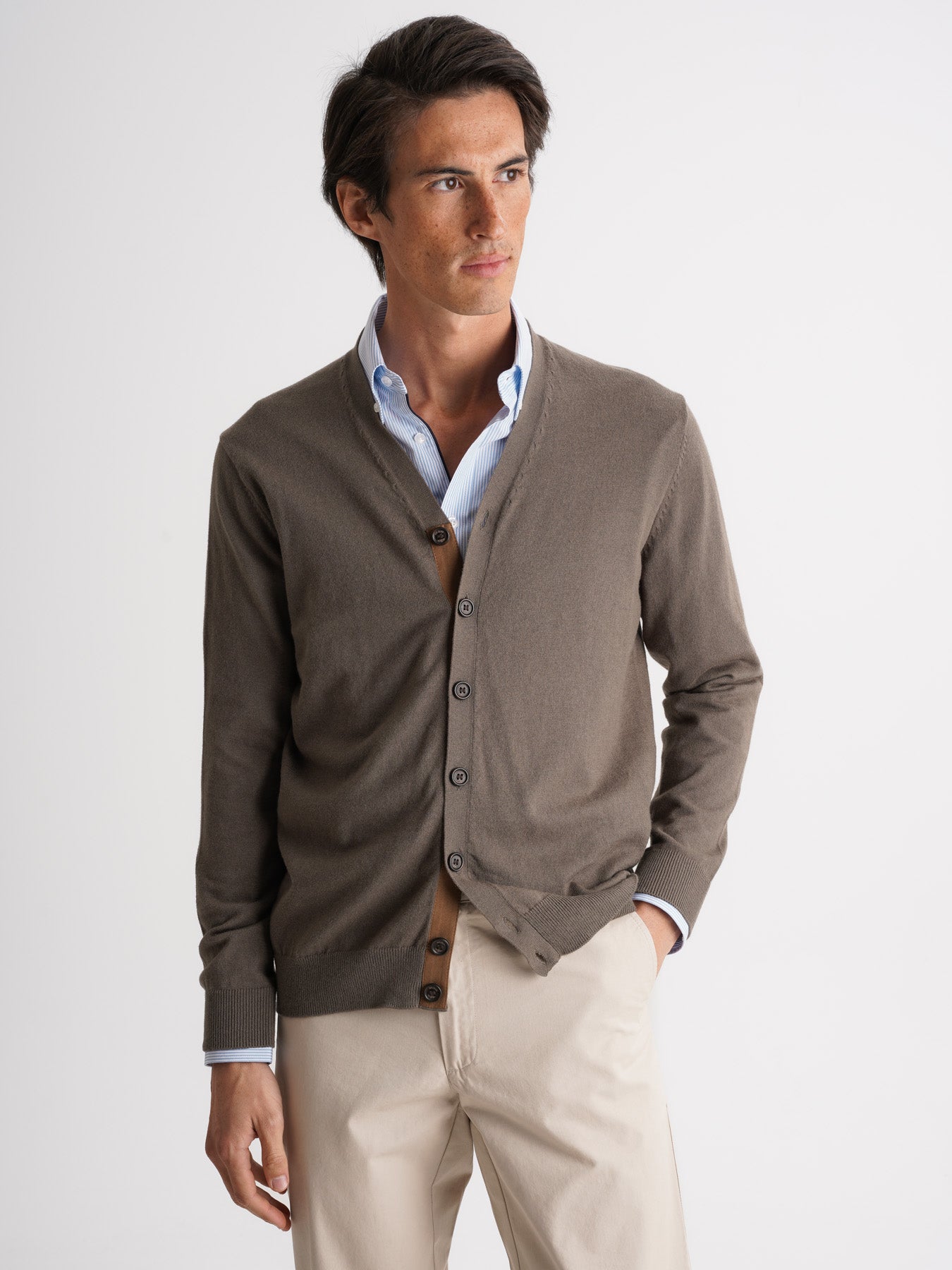 Pullover Caxemira Fino Verde Mr. Blue