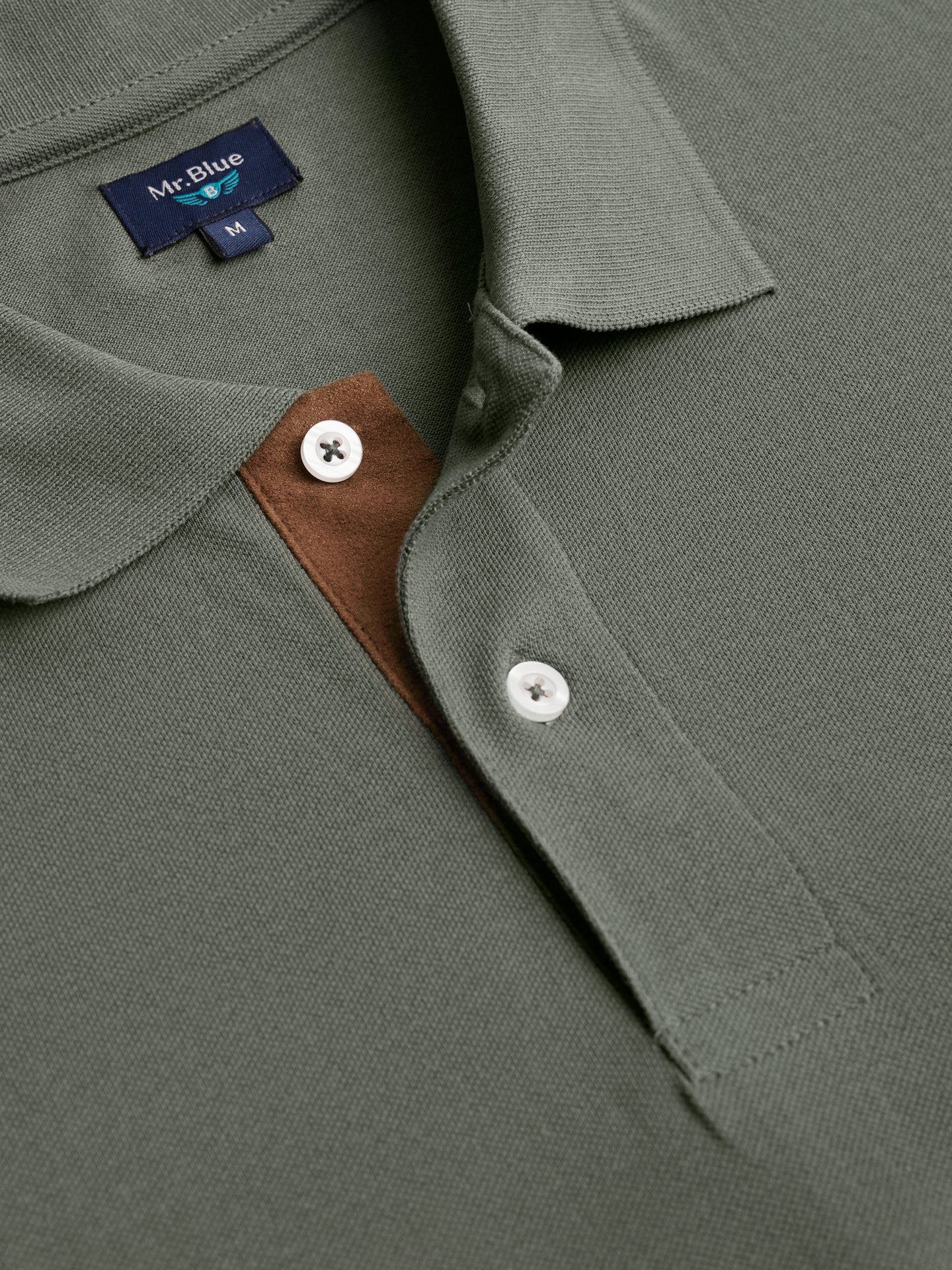 Polo Regular Fit Piquet Verde Mr. Blue