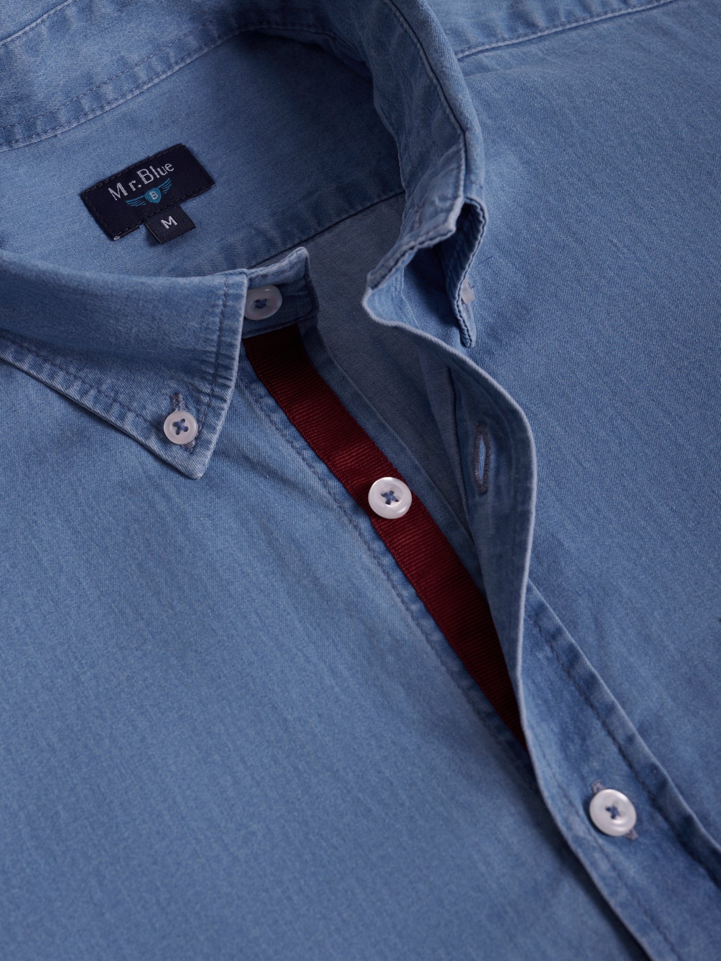 CAMISA AZUL REGULAR FIT MR. BLUE