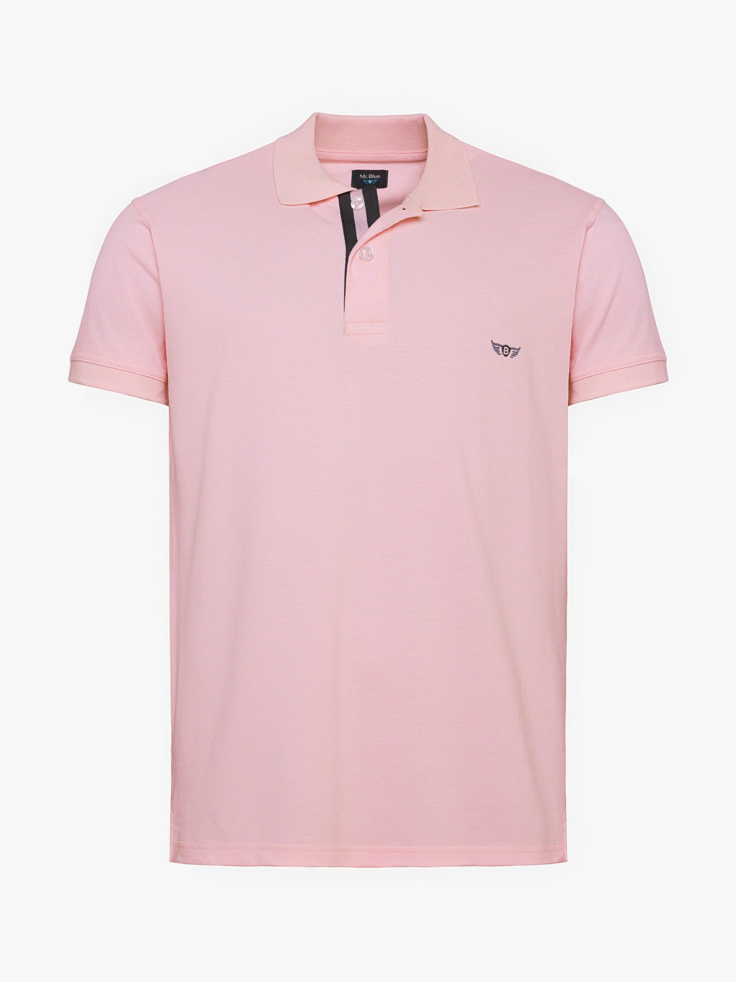Polo Regular Fit Piquet Rosa Mr. Blue
