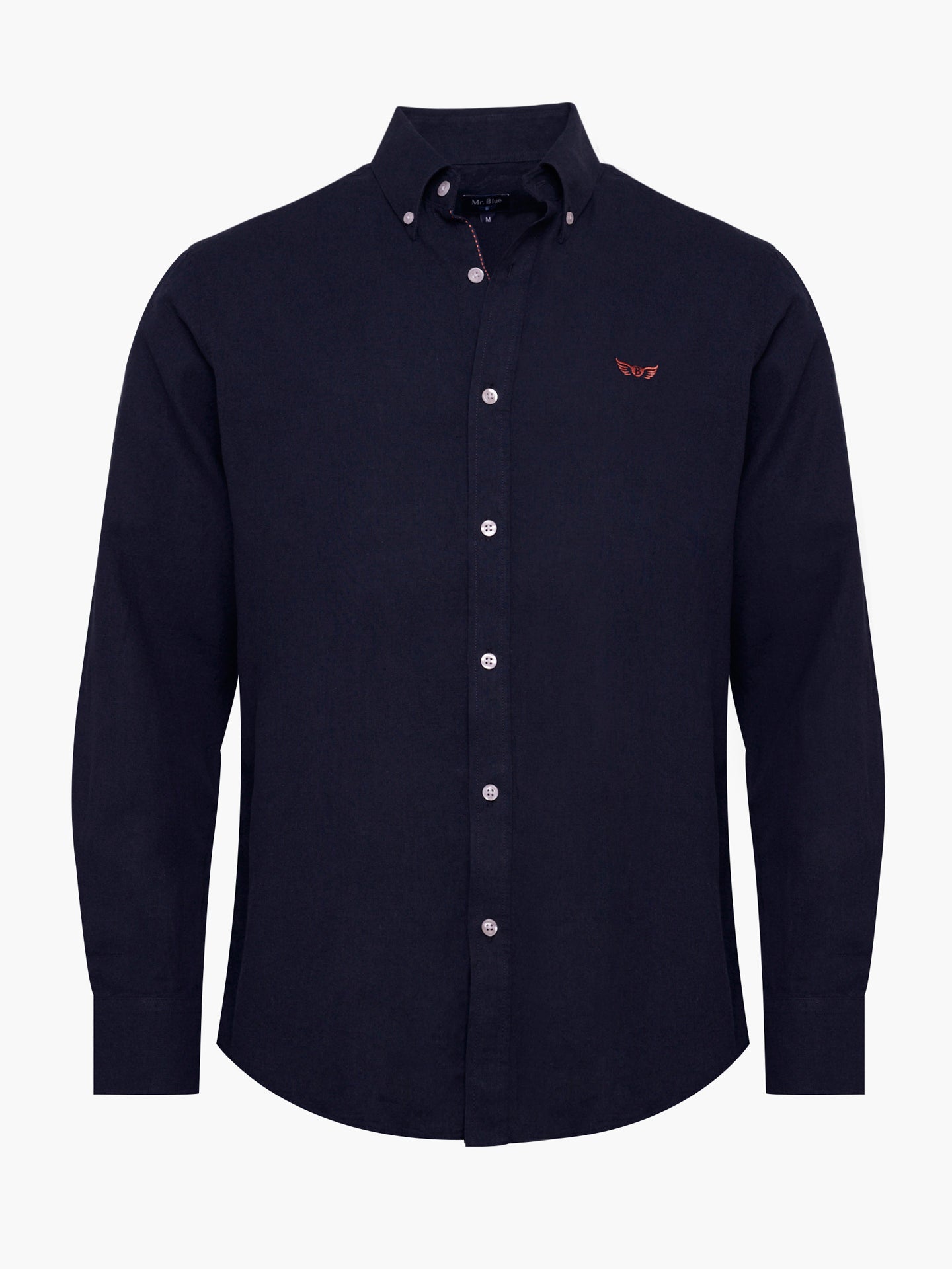 Camisa Regular Fit Linho Azul Mr. Blue