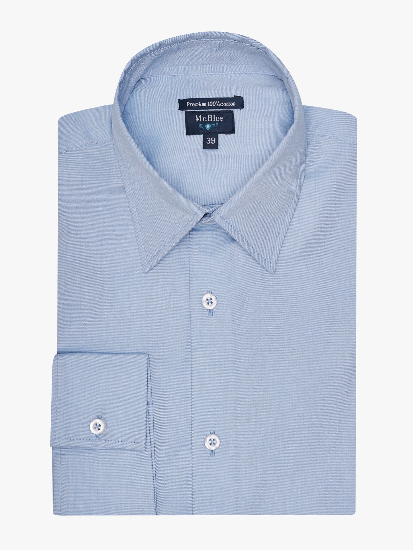 CAMISA AZUL CLASSIC FIT MR. BLUE