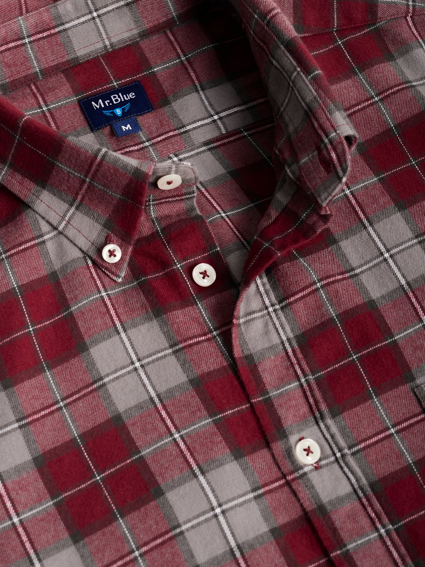 CAMISA FLANELA VERMELHA REGULAR FIT MR. BLUE