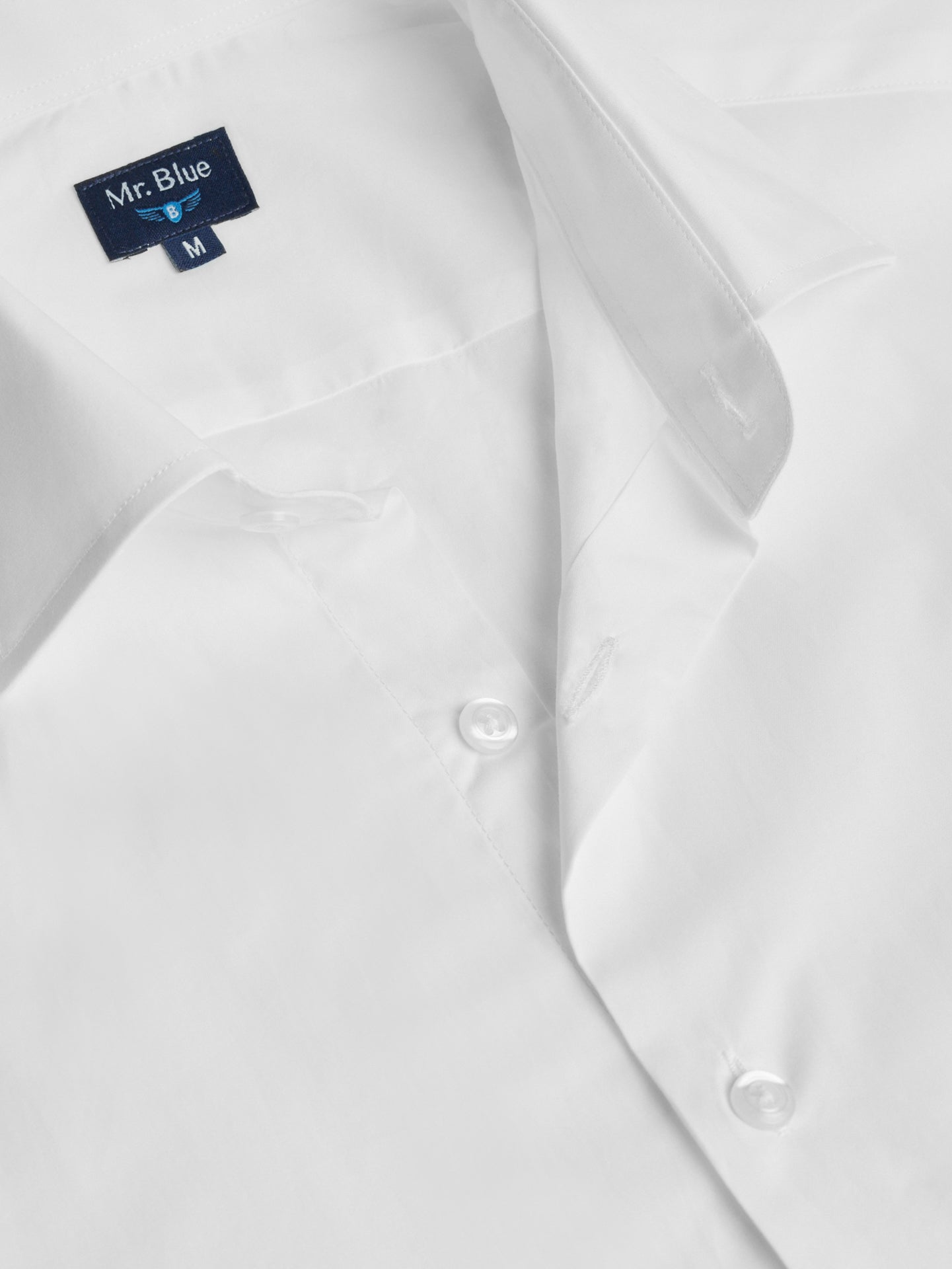 CAMISA BRANCA SLIM FIT MR. BLUE