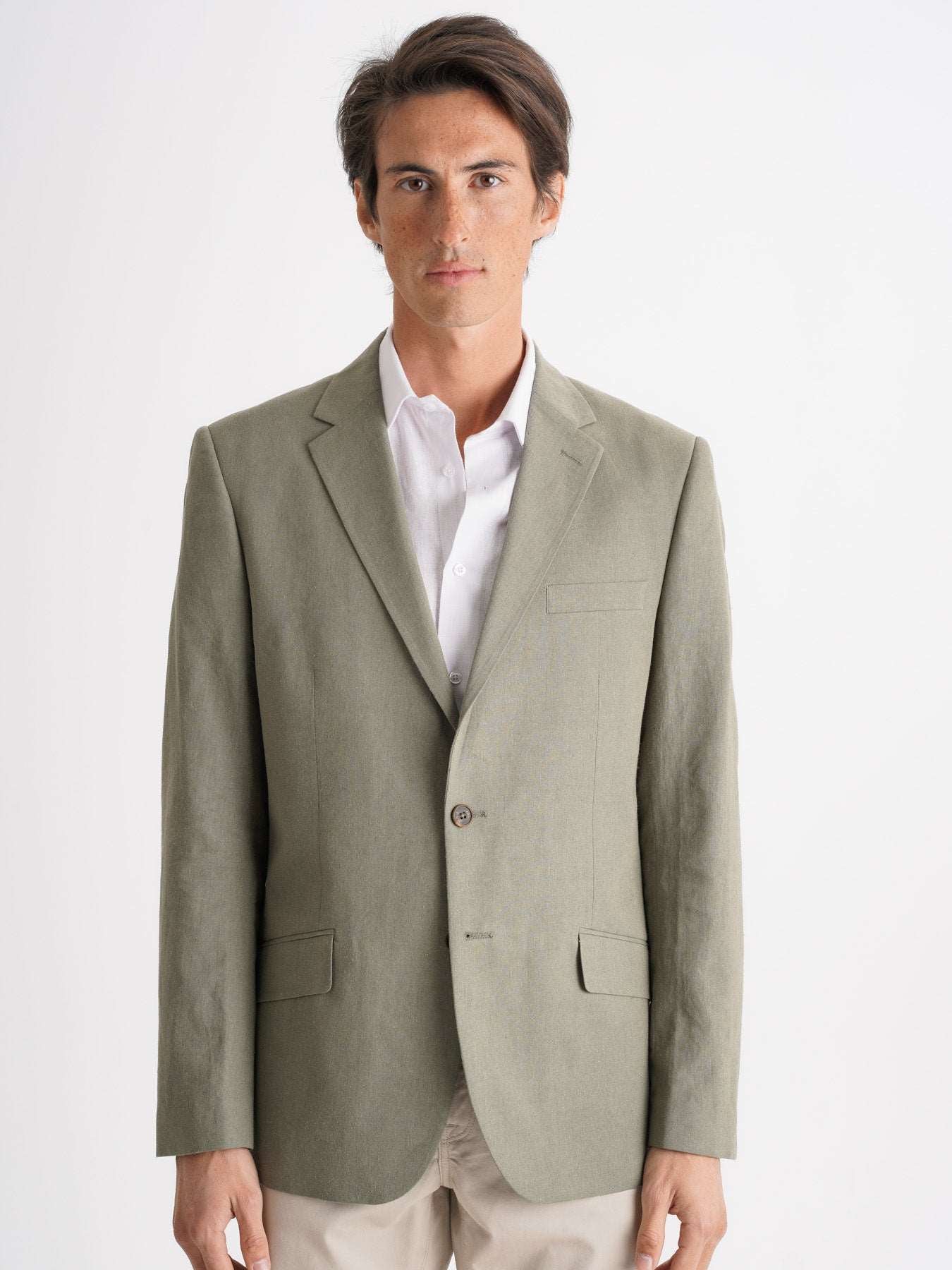 Blazer Verde De Linho Mr. Blue
