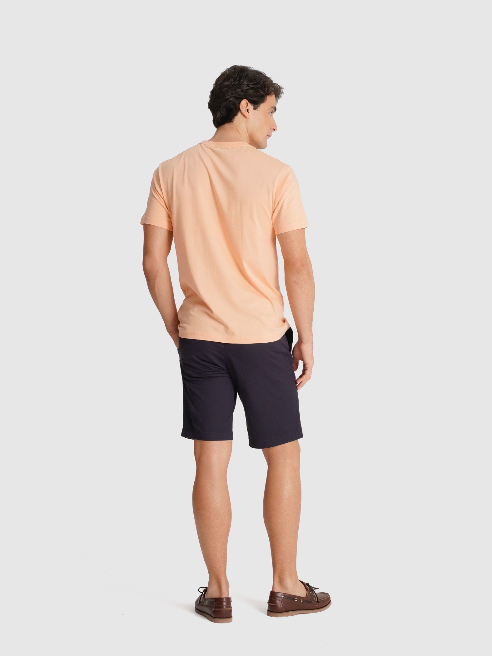 T-SHIRT LARANJA MANGA CURTA REGULAR FIT MR. BLUE