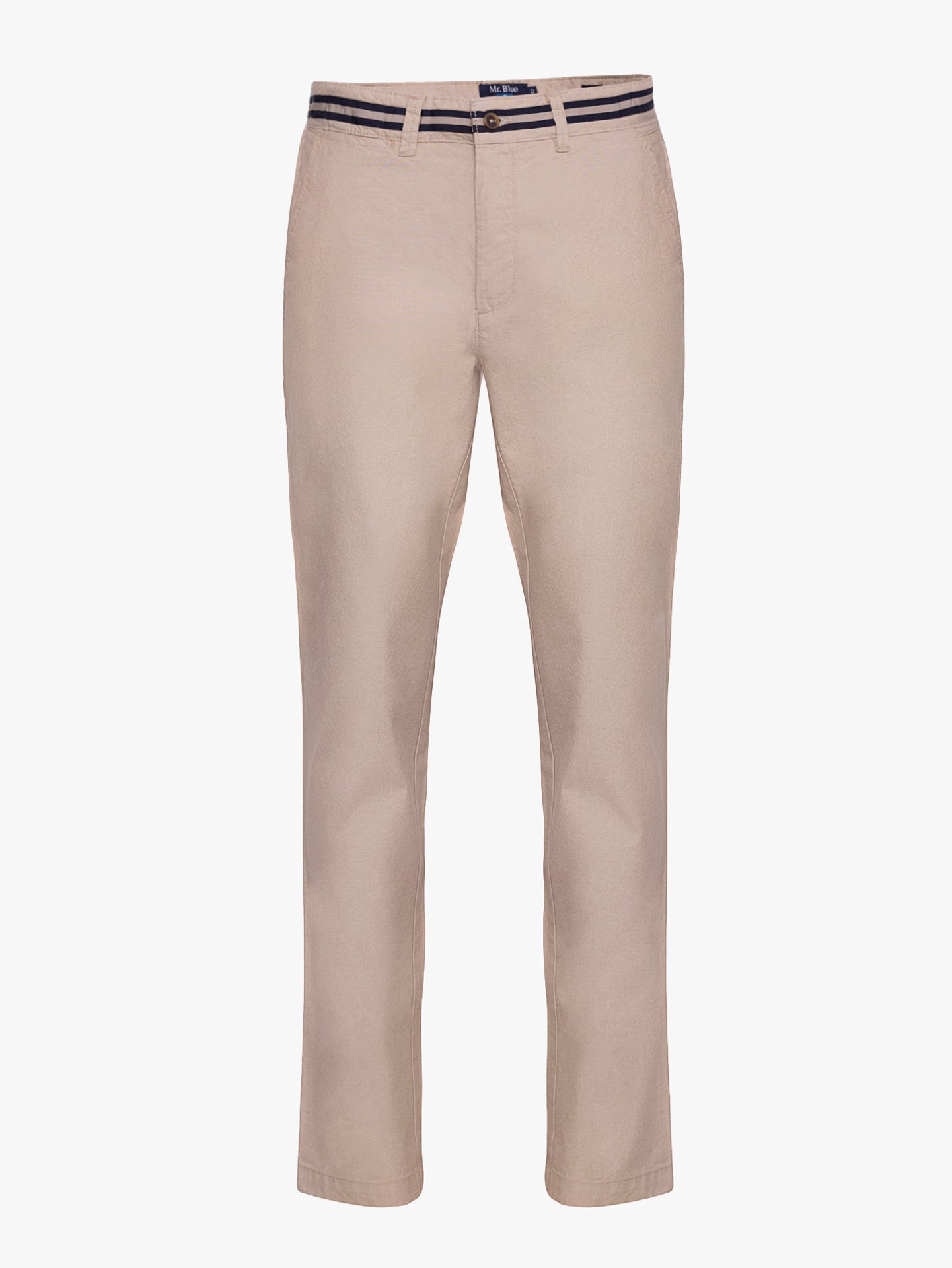 CALÇAS ALGODÃO BEGES REGULAR FIT MR. BLUE
