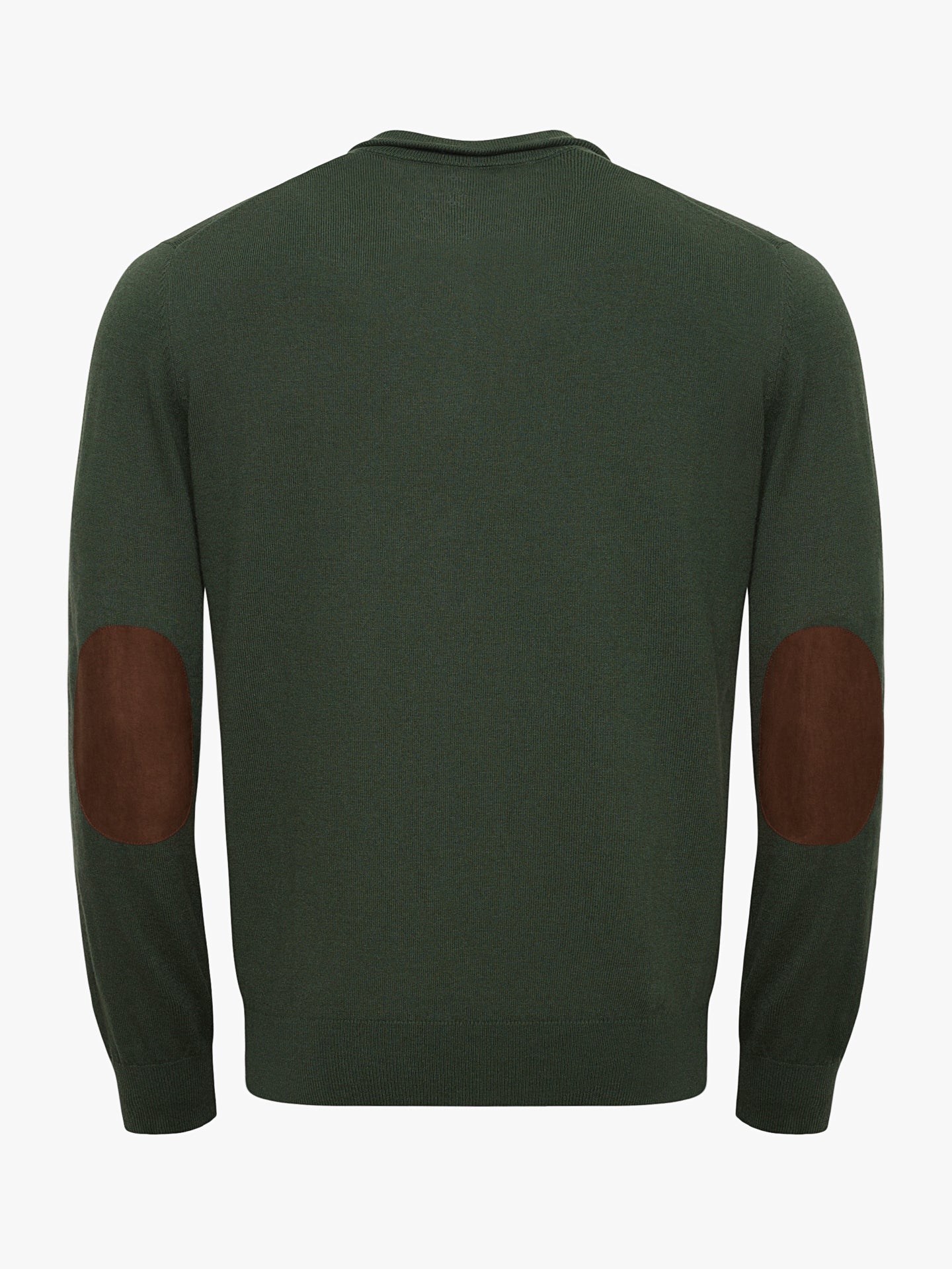 PULLOVER FINO VERDE COM COTOVELEIRA REGULAR FIT MR. BLUE