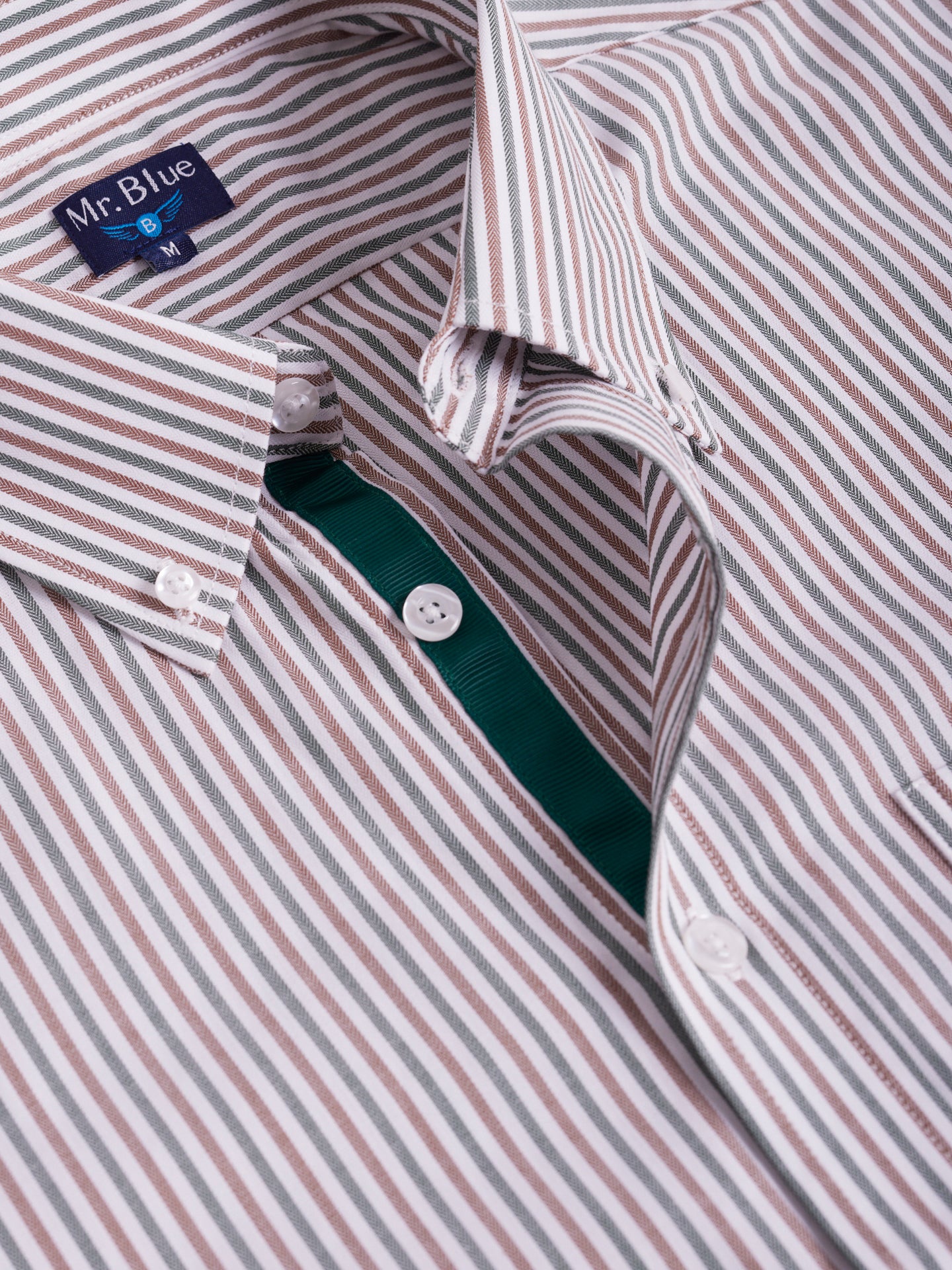 CAMISA VERDE REGULAR FIT MR. BLUE