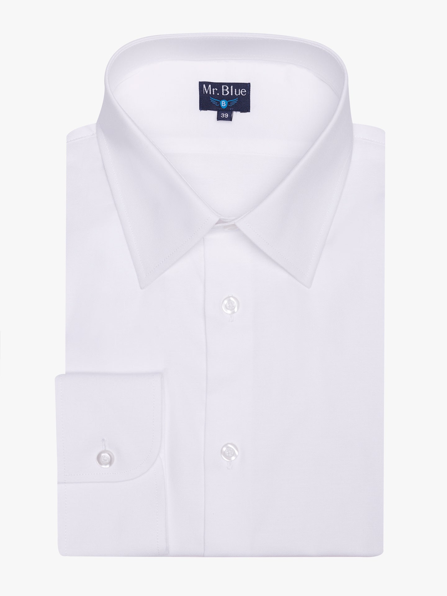 Camisa Classic Fit Oxford Branca Mr. Blue
