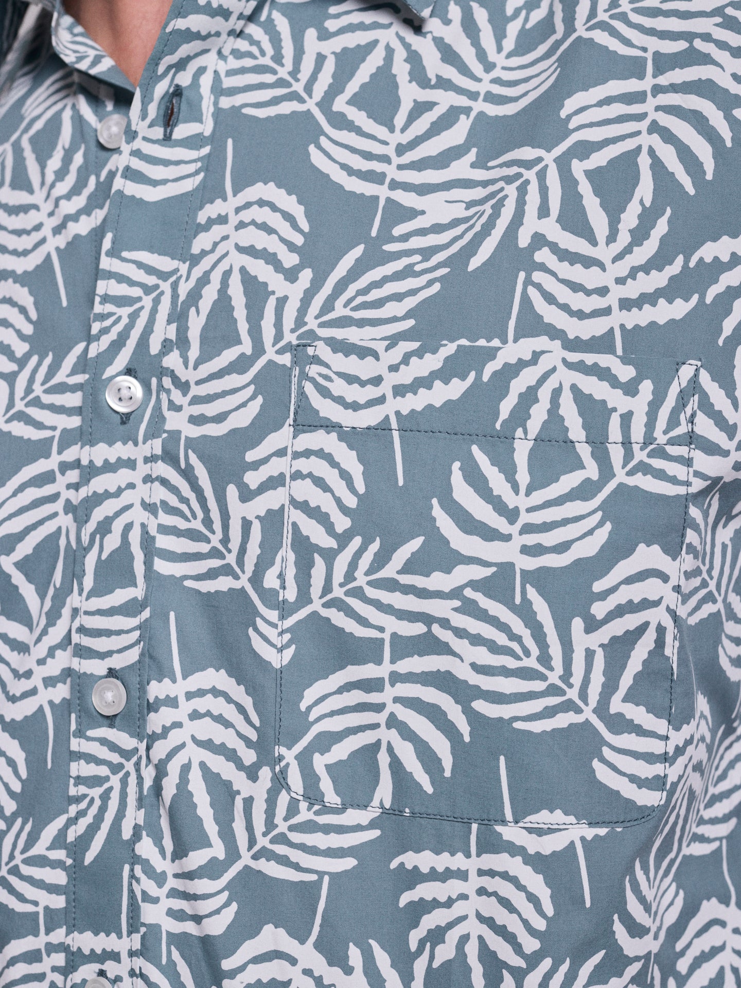 CAMISA ALGODÃO VERDE MANGA CURTA REGULAR FIT MR. BLUE