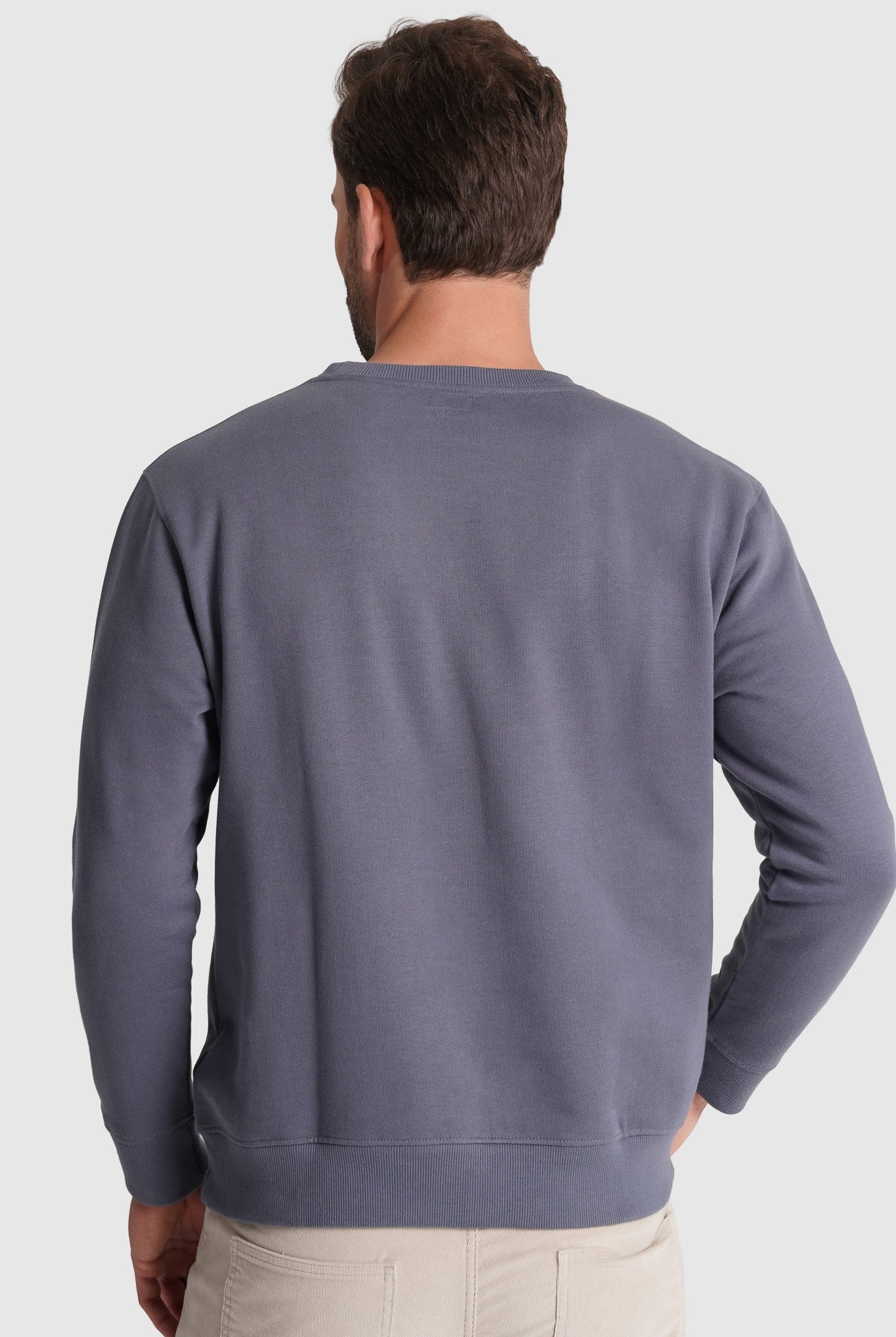 Hoodie Algodão Azul Manga Comprida Regular Fit Mr. Blue