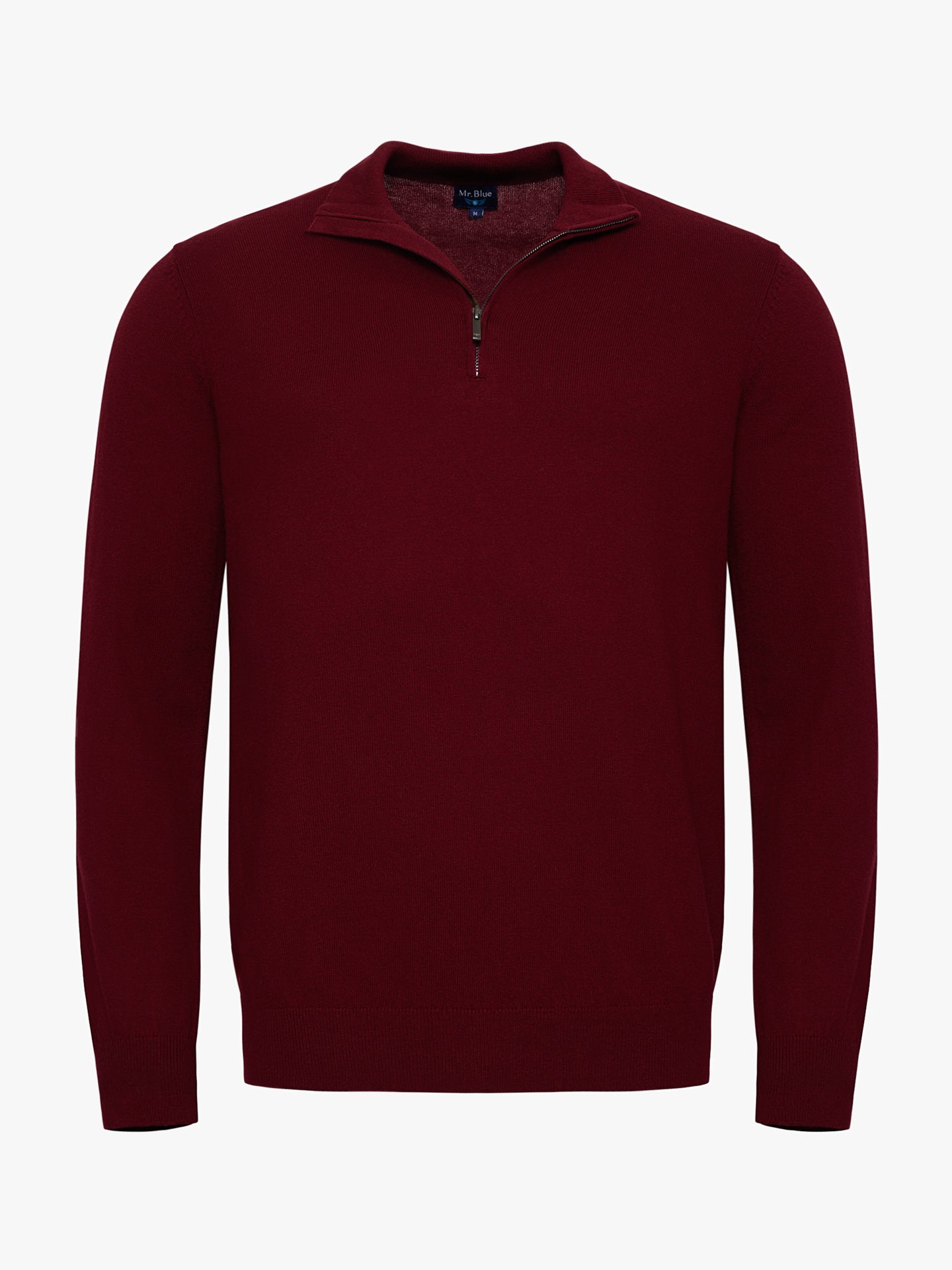 PULLOVER FINO BORDEAUX MANGA COMPRIDA REGULAR FIT MR. BLUE
