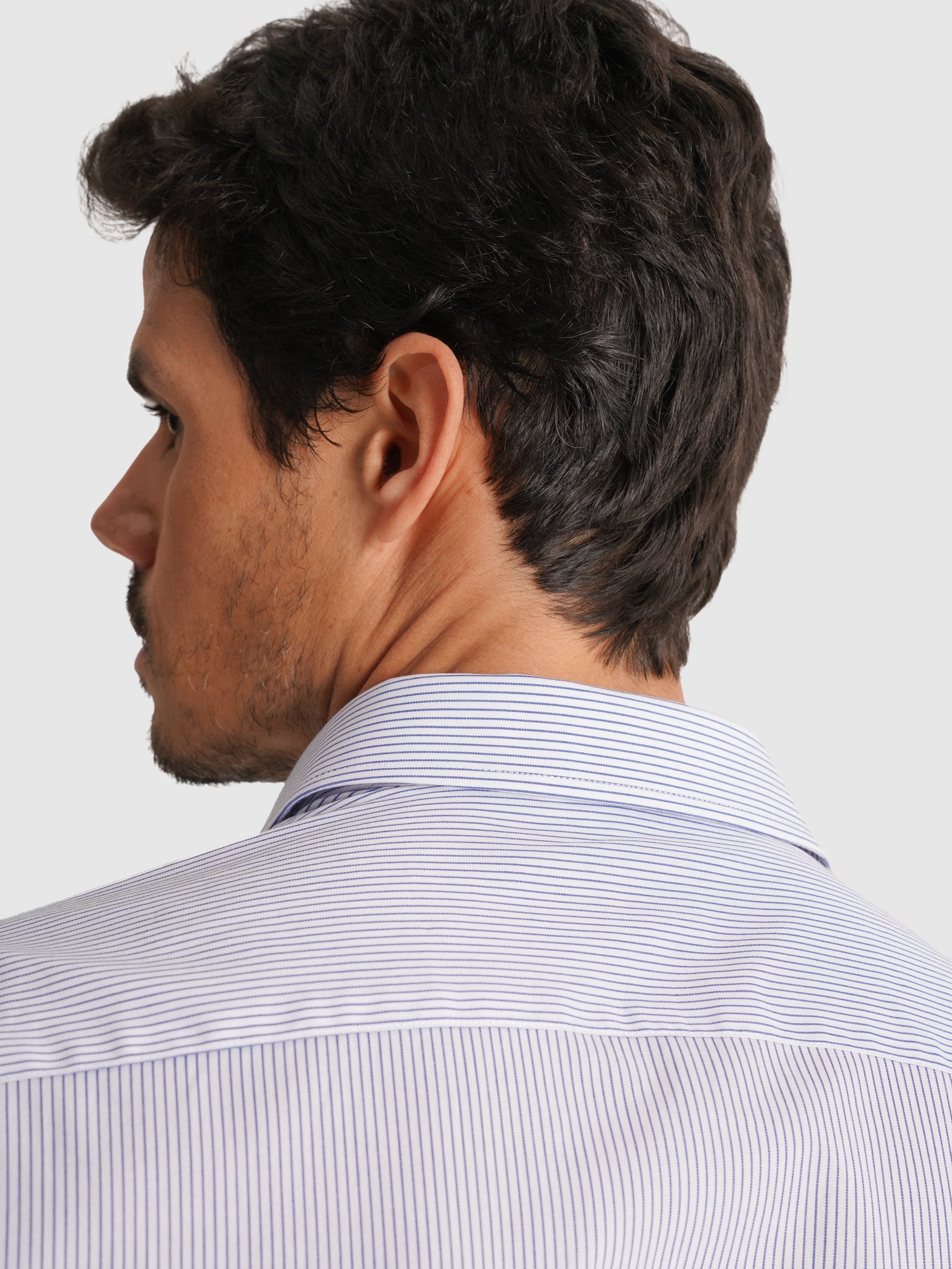 CAMISA OXFORD AZUL MANGA COMPRIDA SLIM FIT MR. BLUE