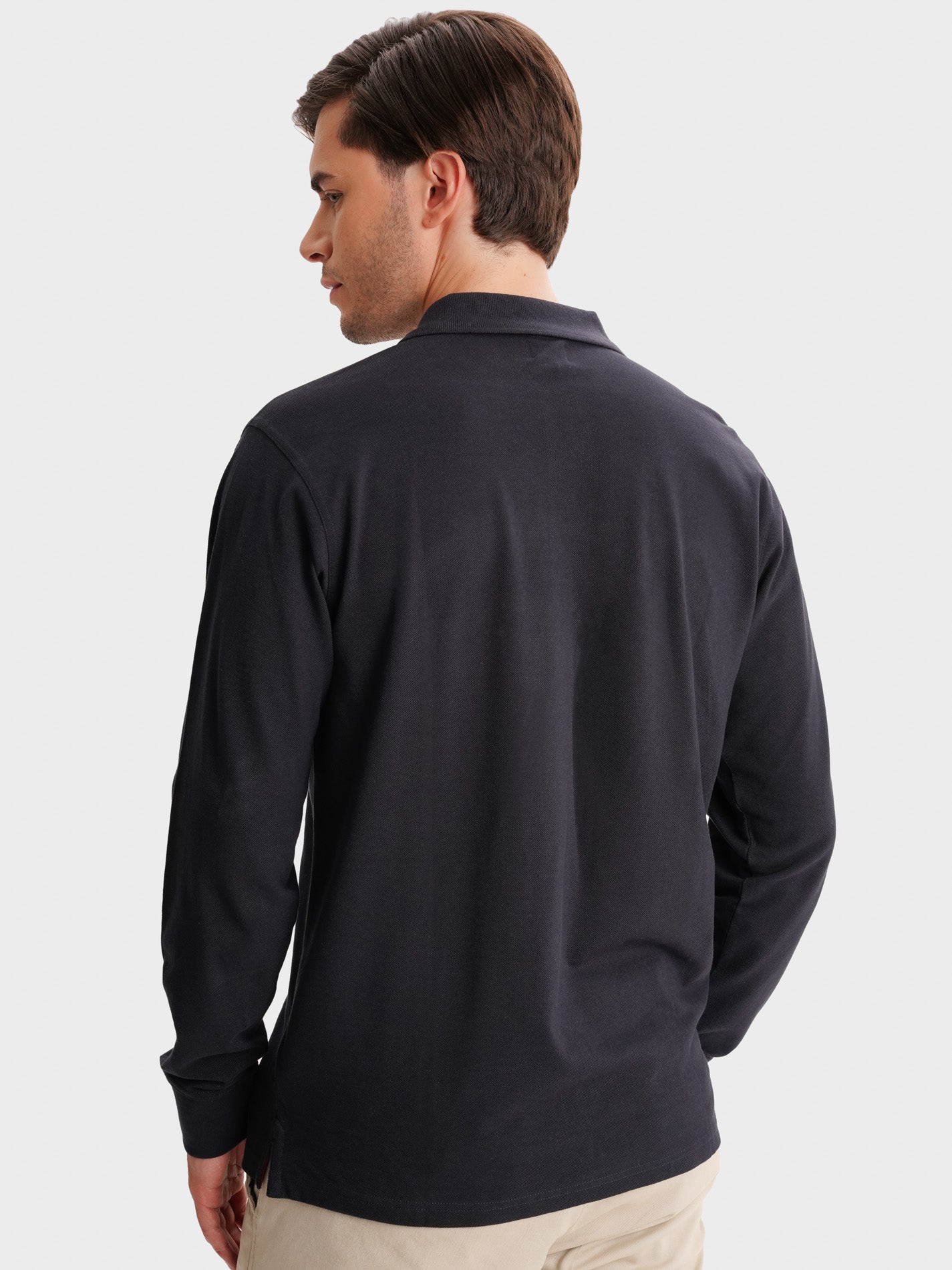 POLO AZUL MANGA COMPRIDA REGULAR FIT MR. BLUE