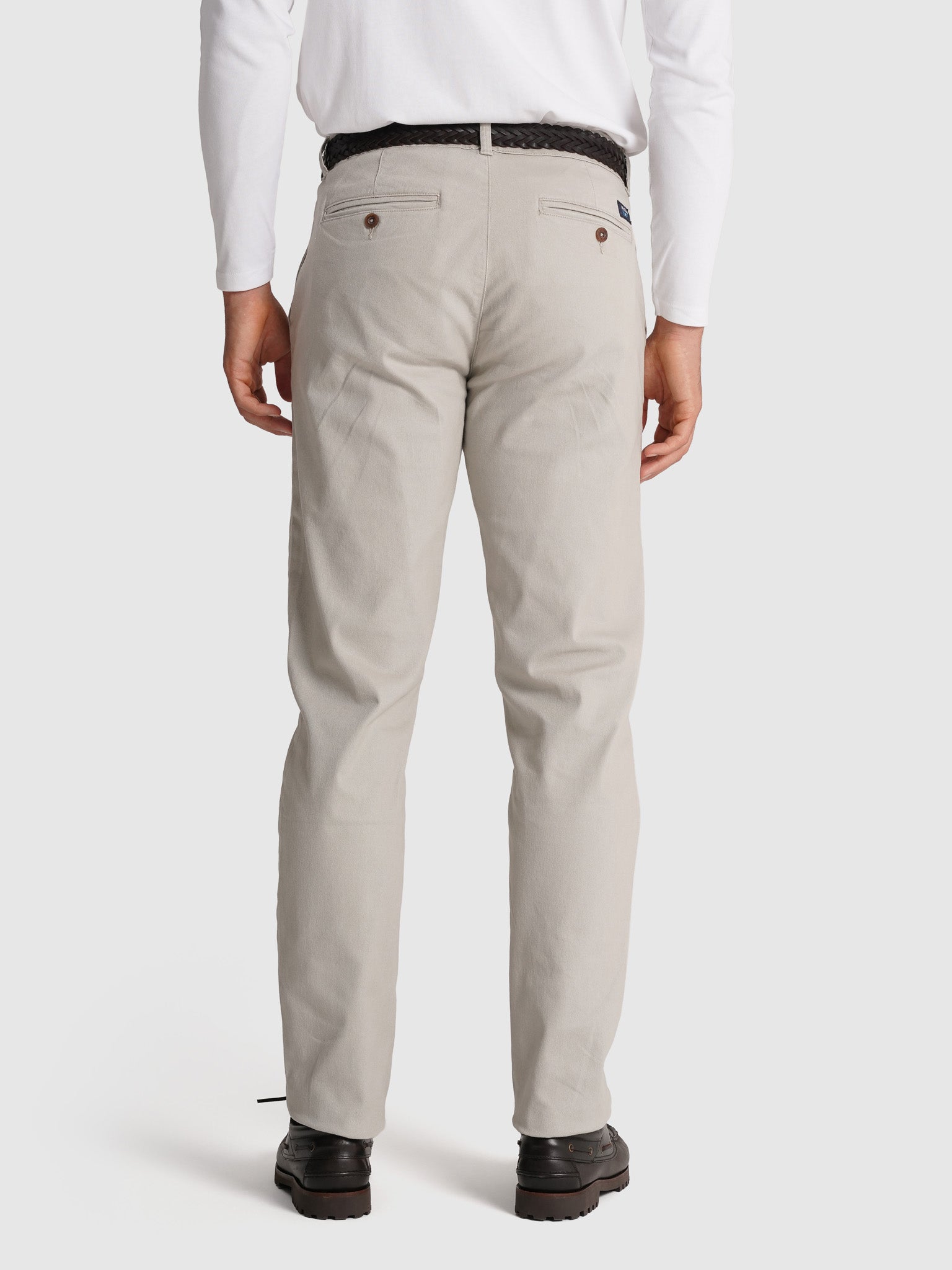 CALÇAS ALGODÃO BEGES REGULAR FIT MR. BLUE