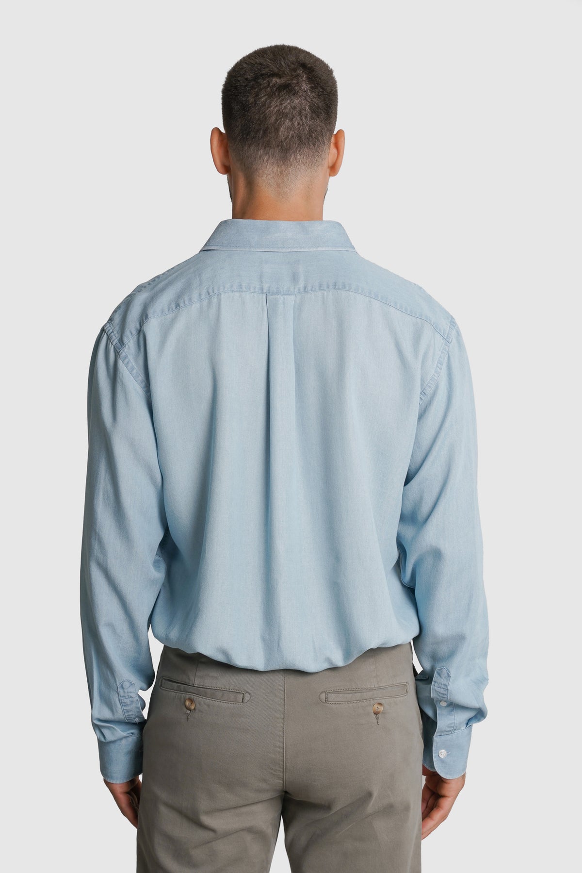 CAMISA GANGA REGULAR FIT AZUL LISA MARK BELLUCCI