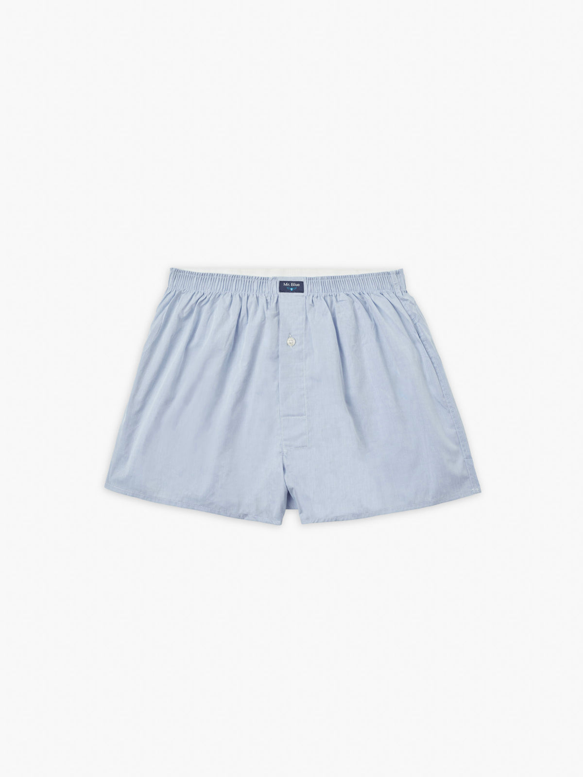 BOXERS ALGODÃO CLASSIC FIT AZUIS LISOS MR. BLUE