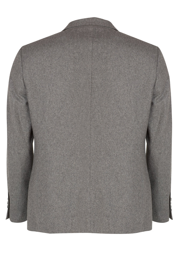 Grey wool plain blazer