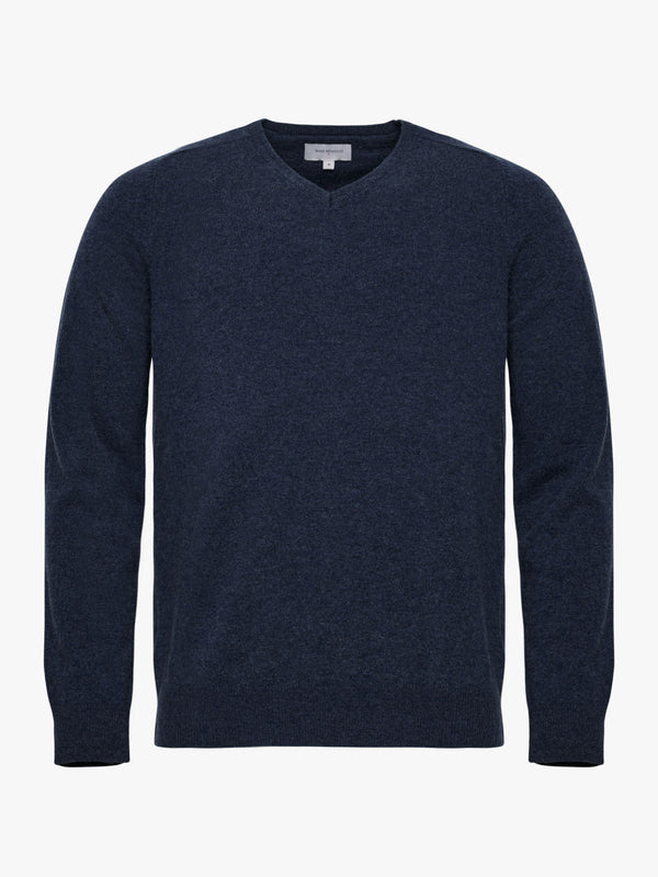 Blue Thick Cashmere Pullover