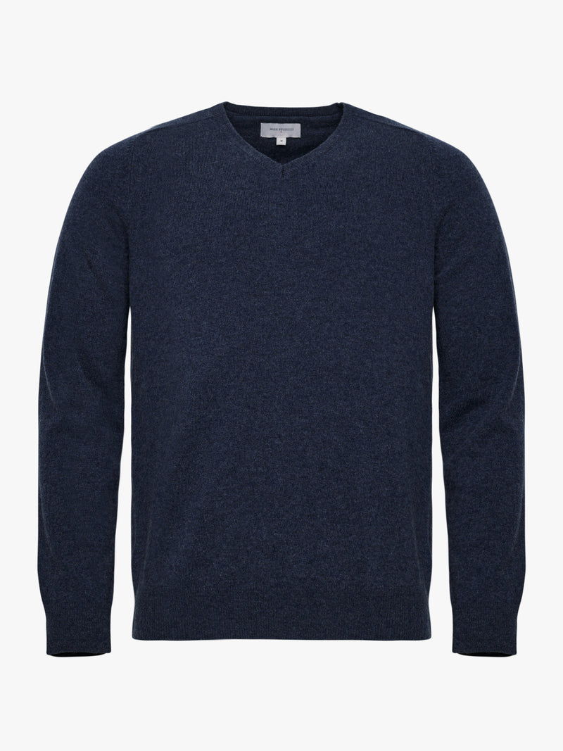 Blue Thick Cashmere Pullover